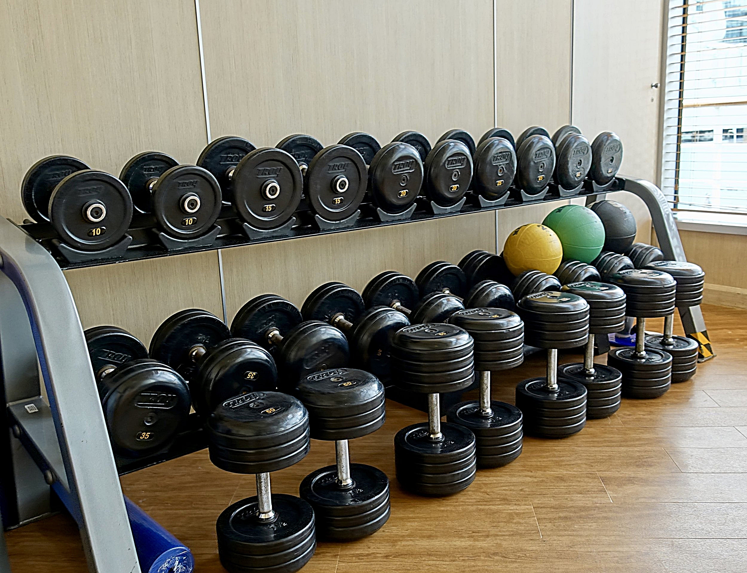  The separate weights room.  