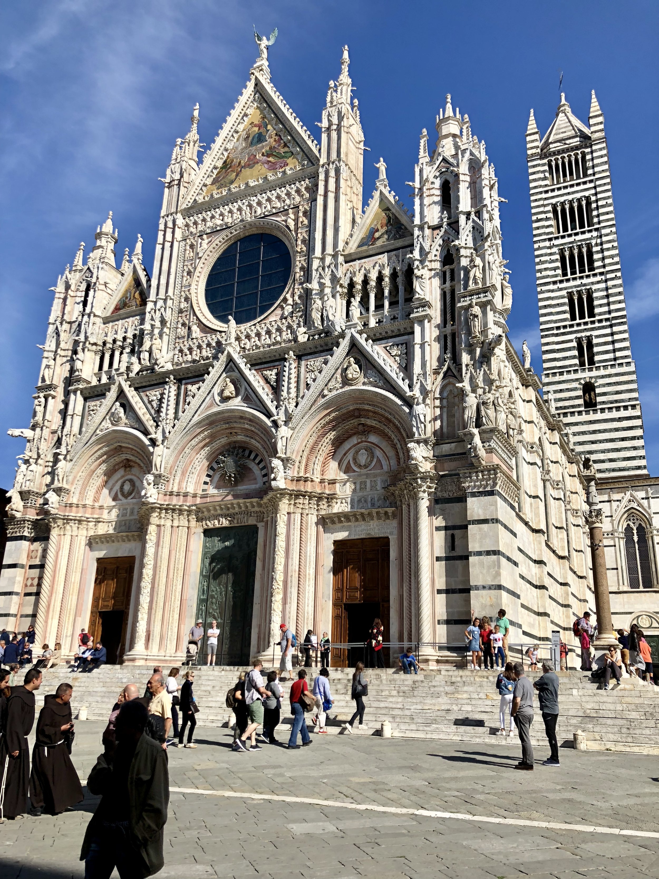  Siena cathedral and bell tower.  