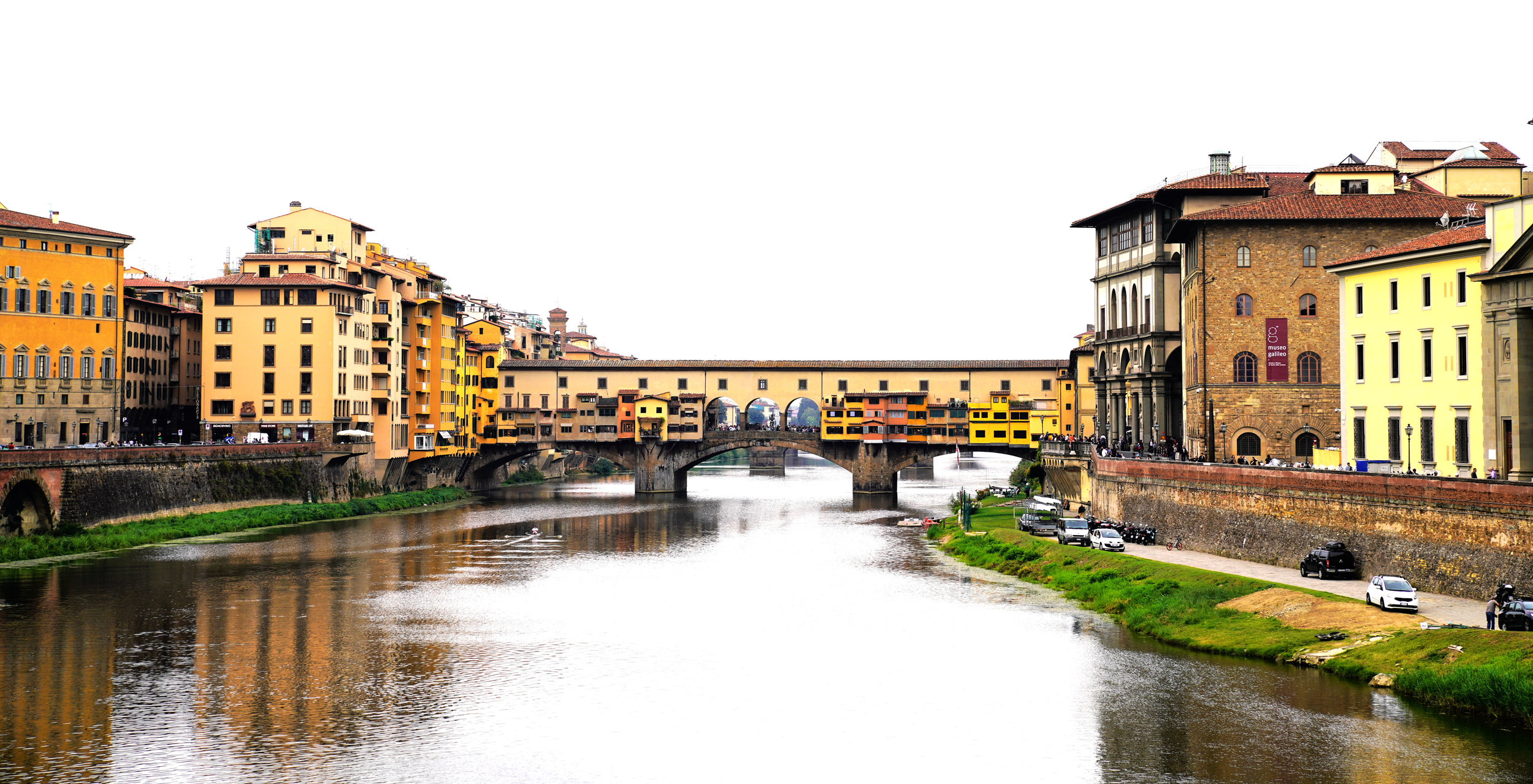  The Ponte Vecchio viewed from further down the river. 