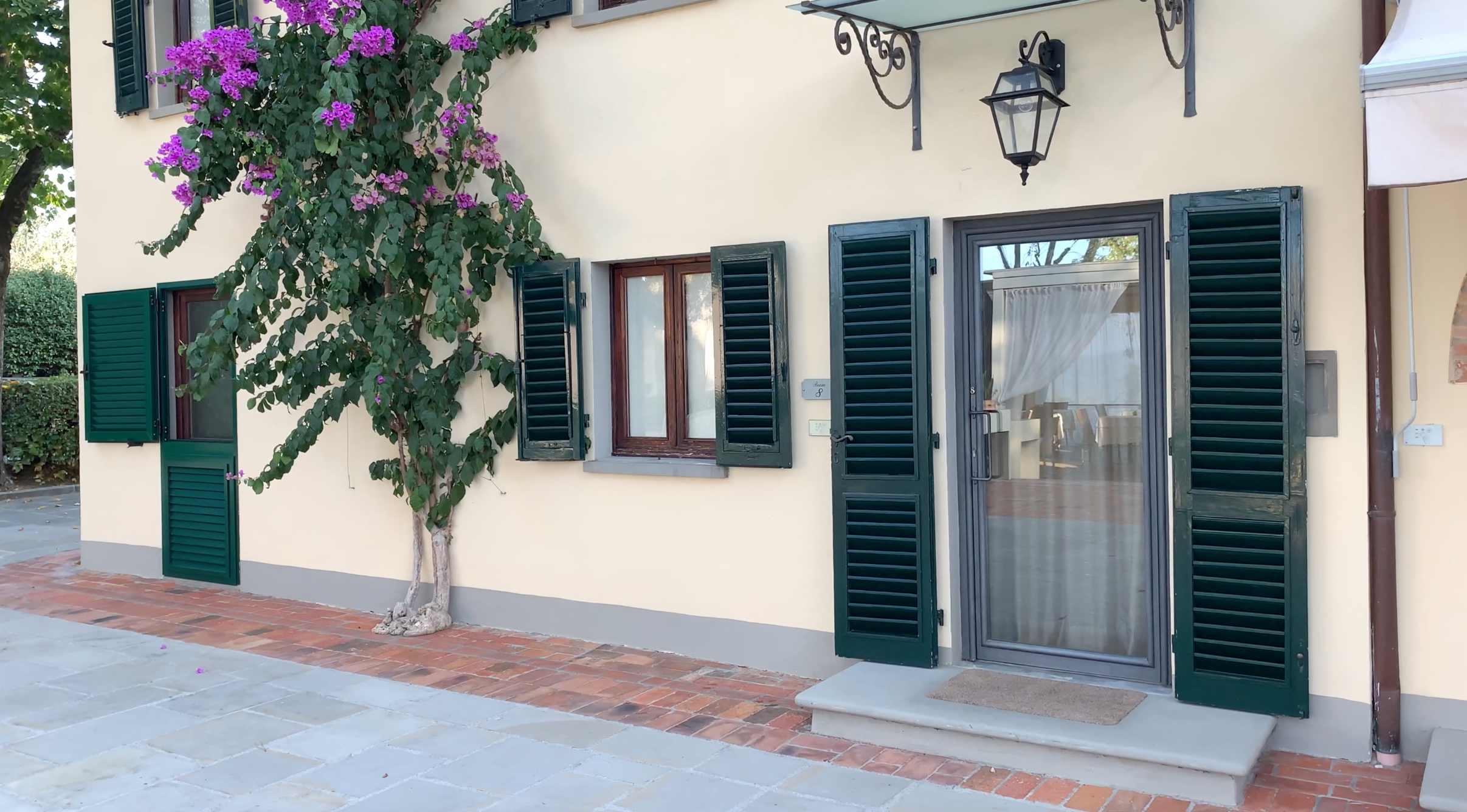 Our room with its own private garden entrance.