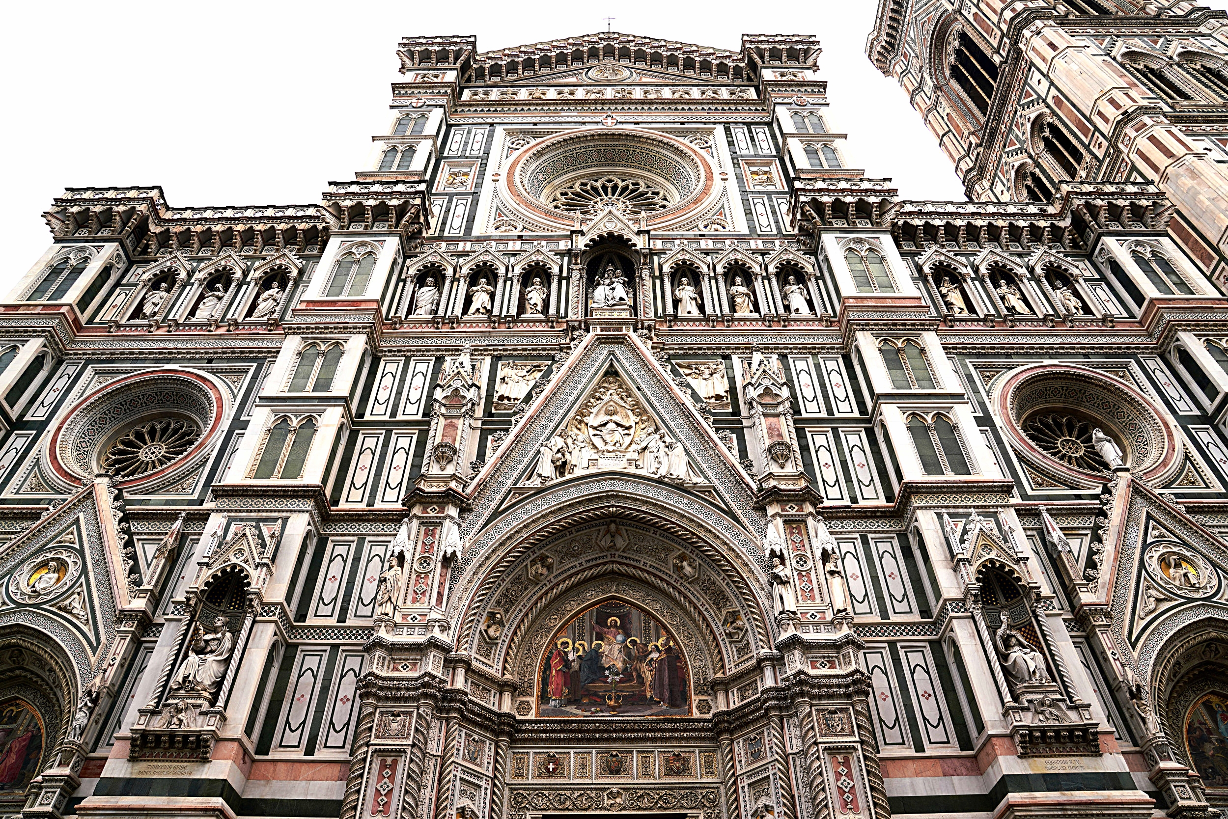  The very ornate entrance to Florence cathedral.  