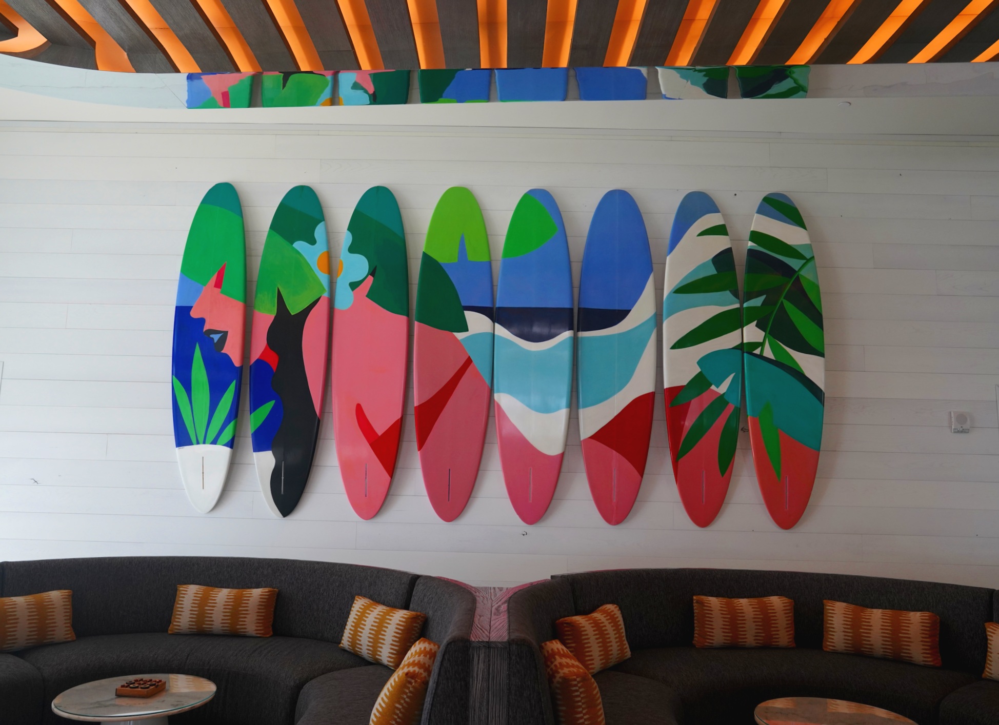 A nod to the beach just over the road.