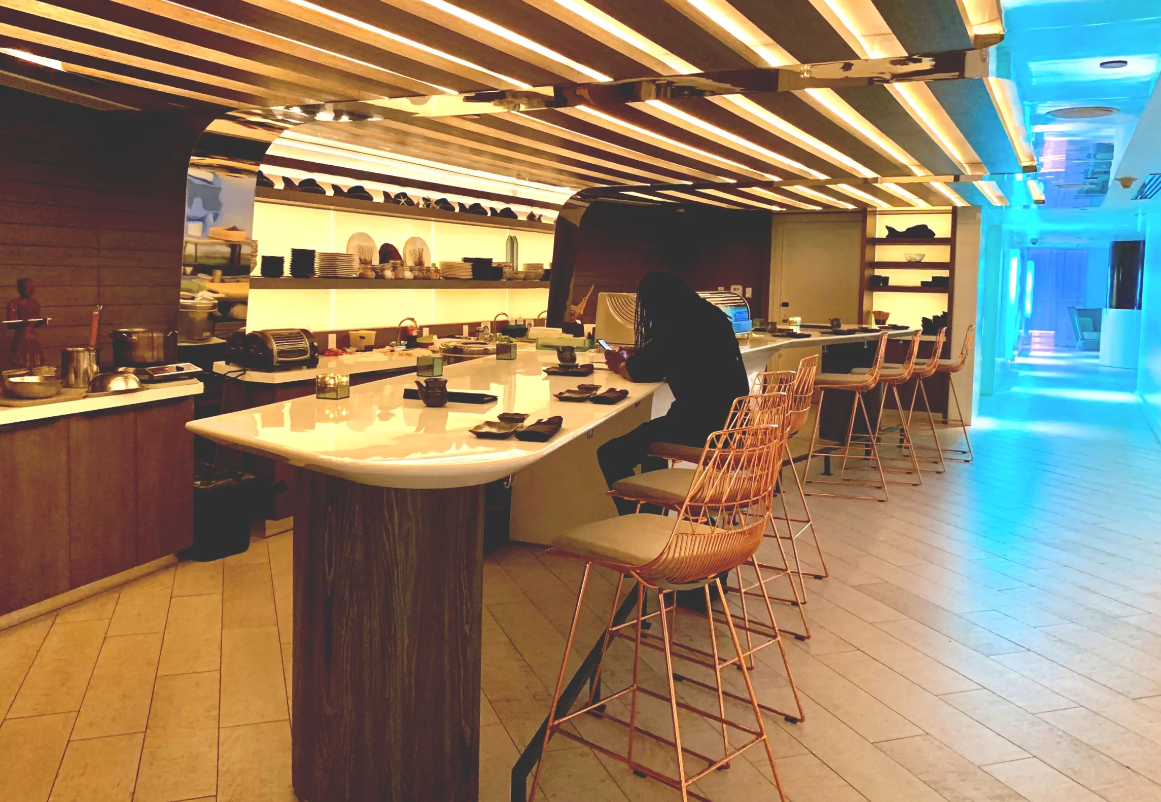 The sushi bar.