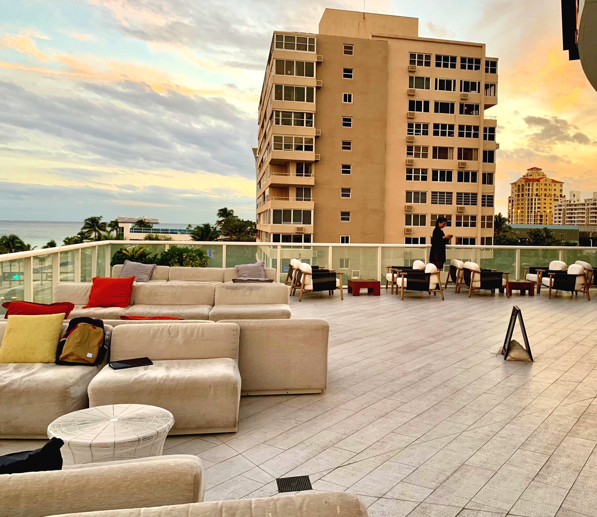  The expansive Living Room terrace.  