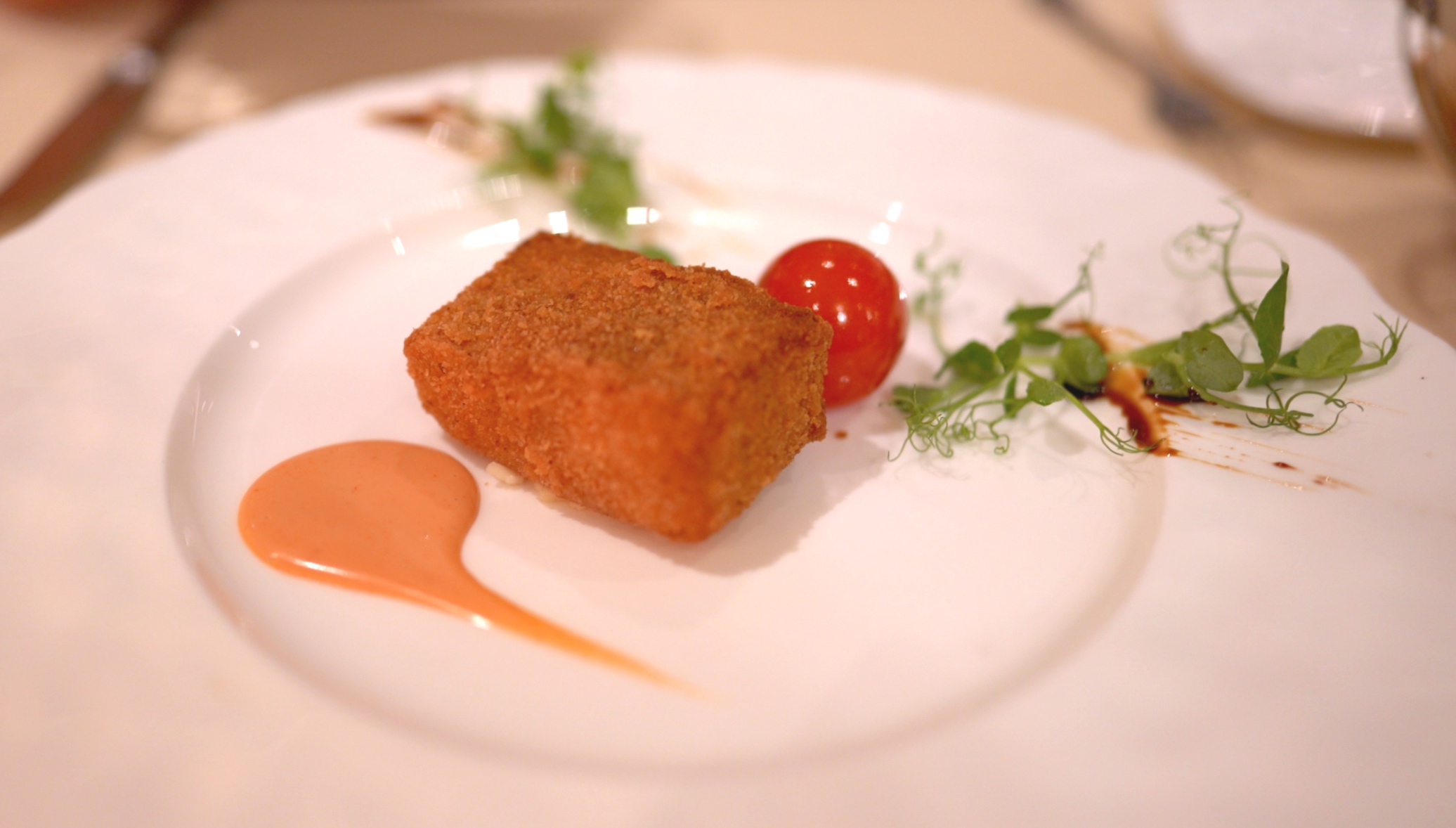 Dublin Bay prawn croquette.