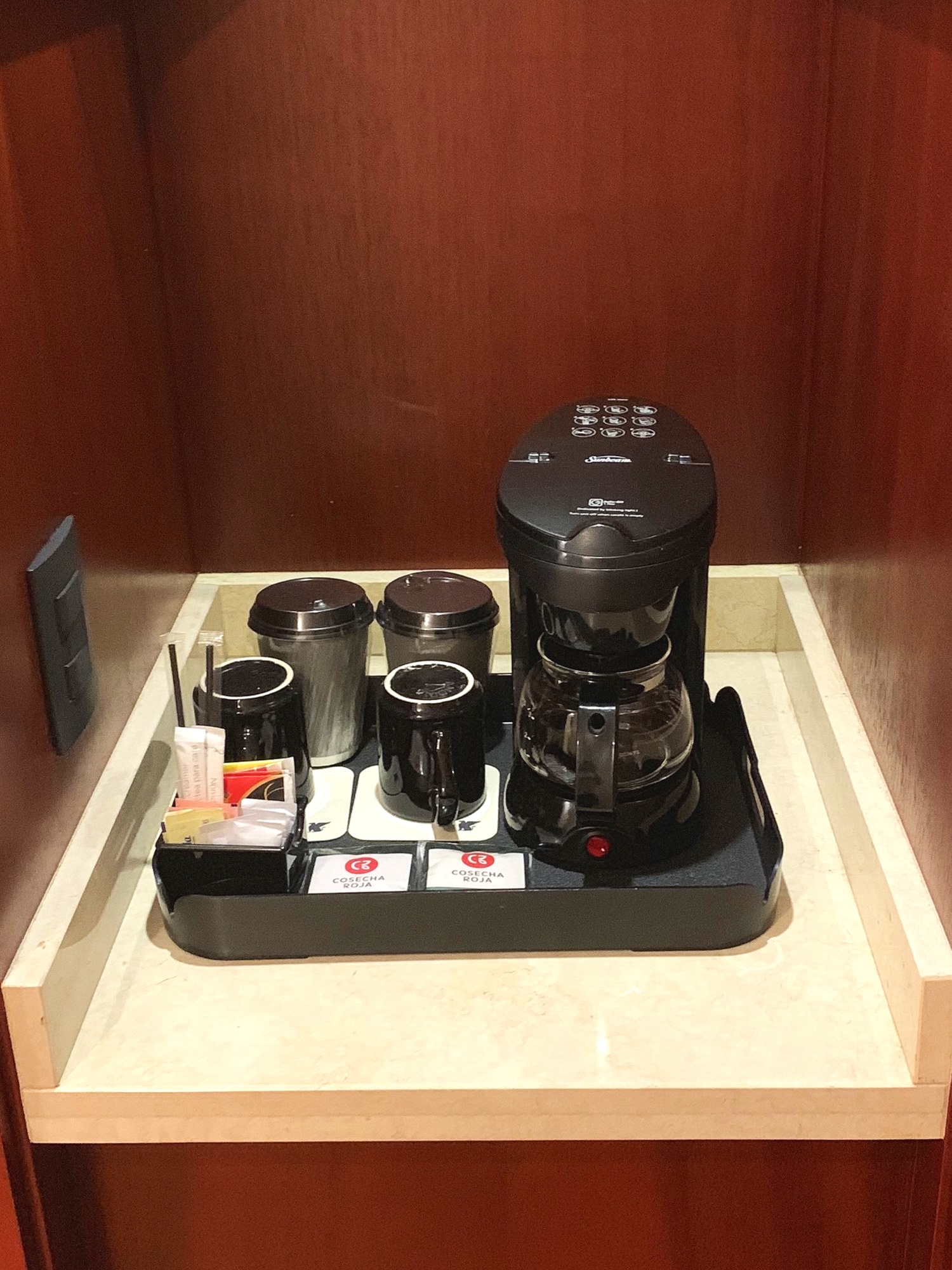  The little in-room coffee station.  