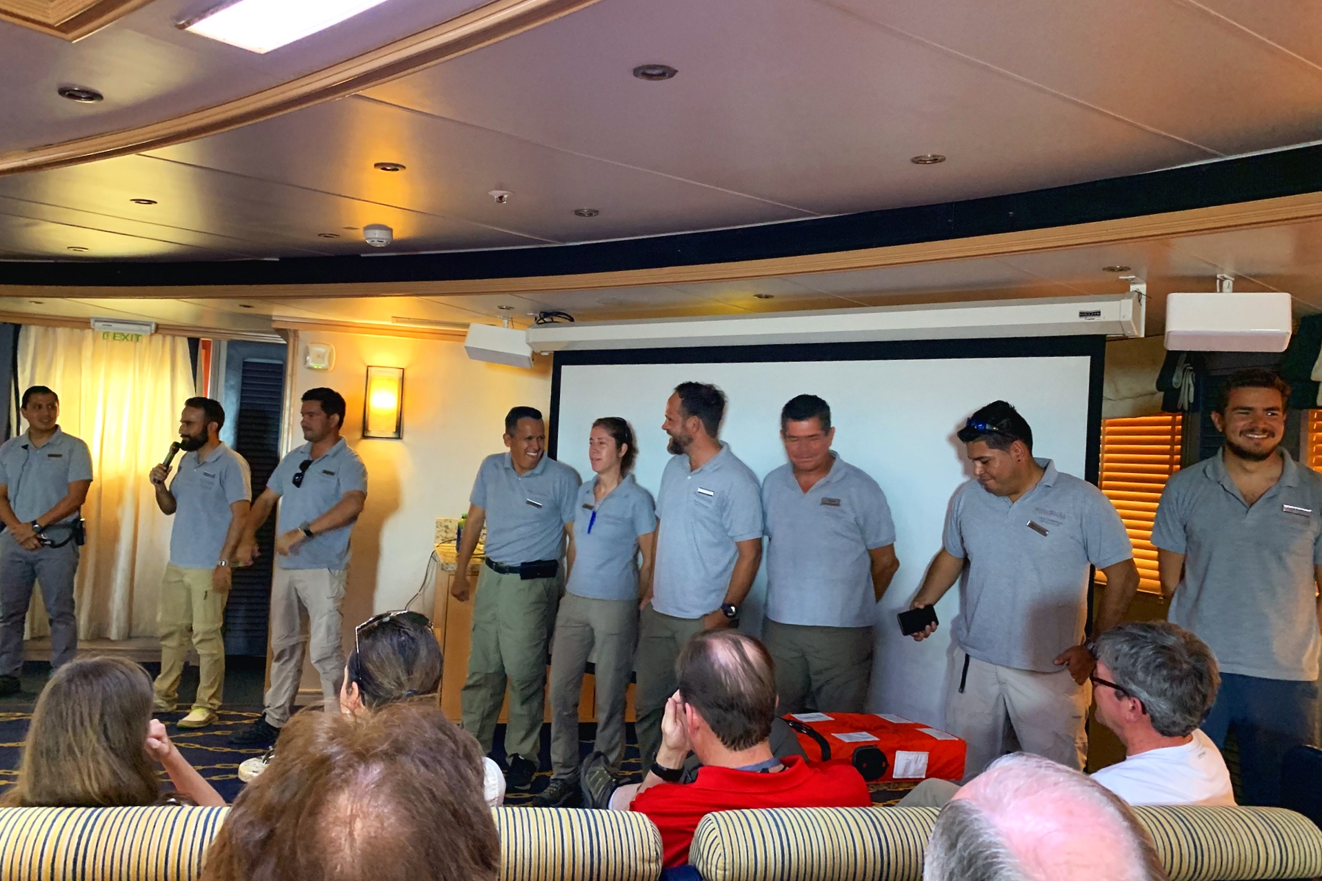 Our fabulous expedition leaders introduce themselves.