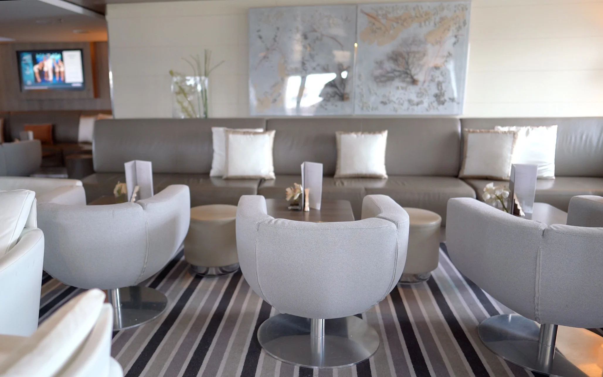 Lounge area seating.