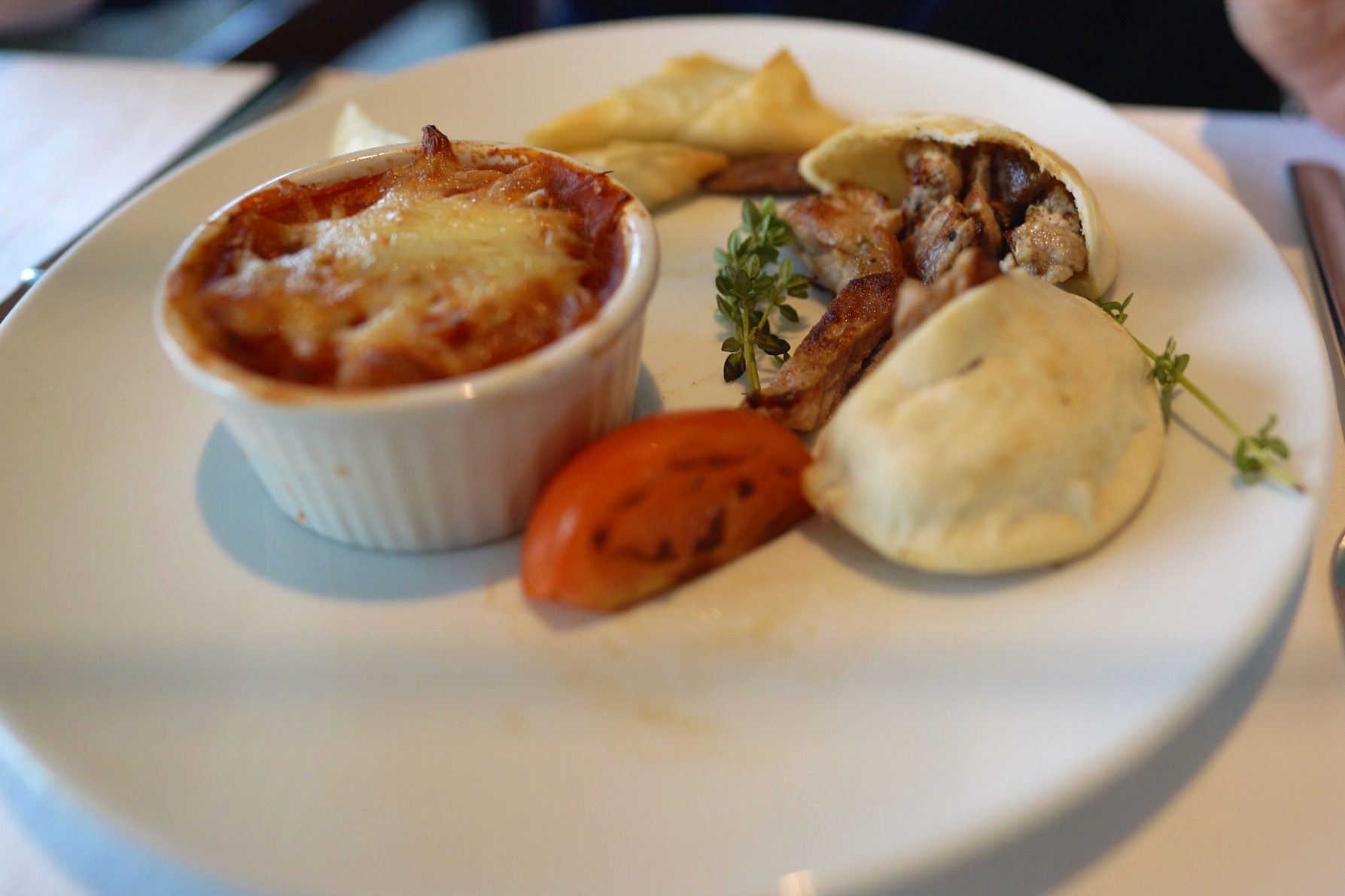 The Greek World Cuisine dish.