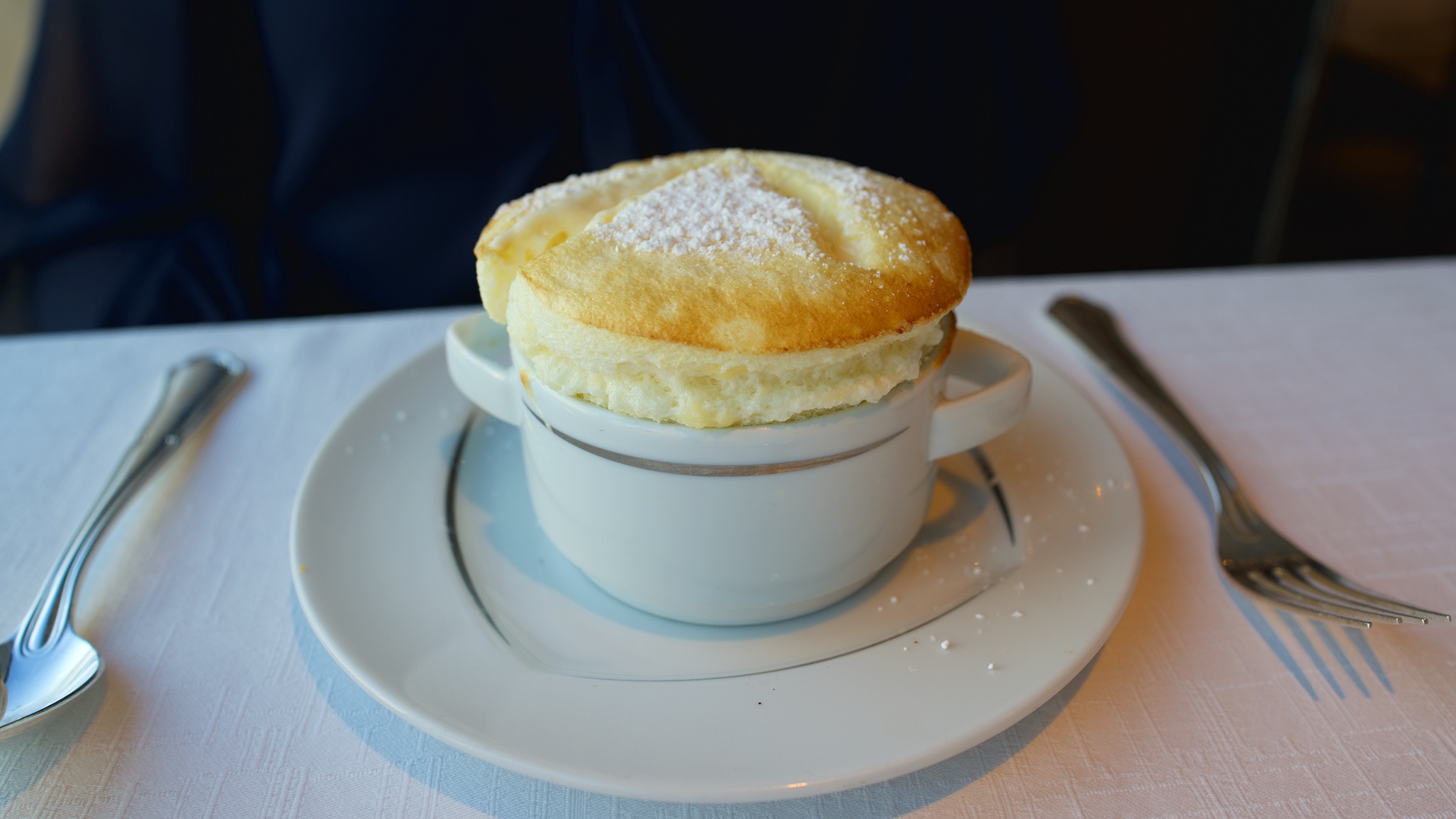Specially prepared lemon soufflé