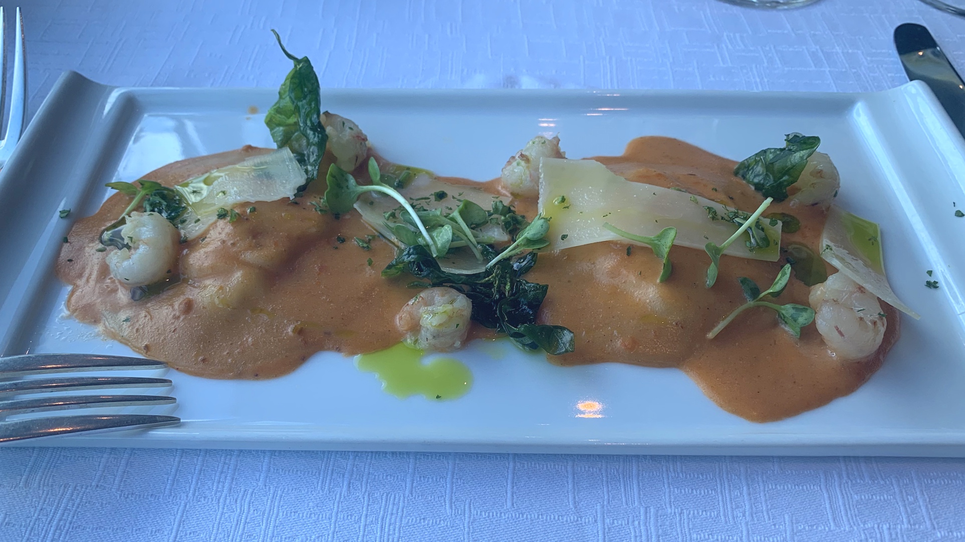  Lobster ravioli starter 