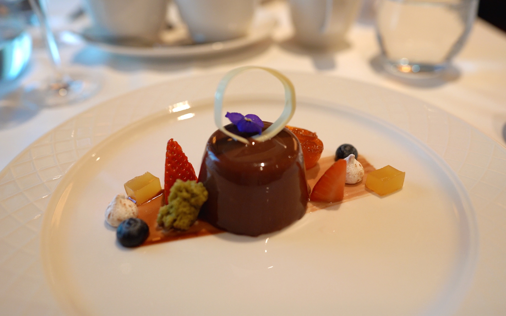  The chocolate hazelnut dessert. 