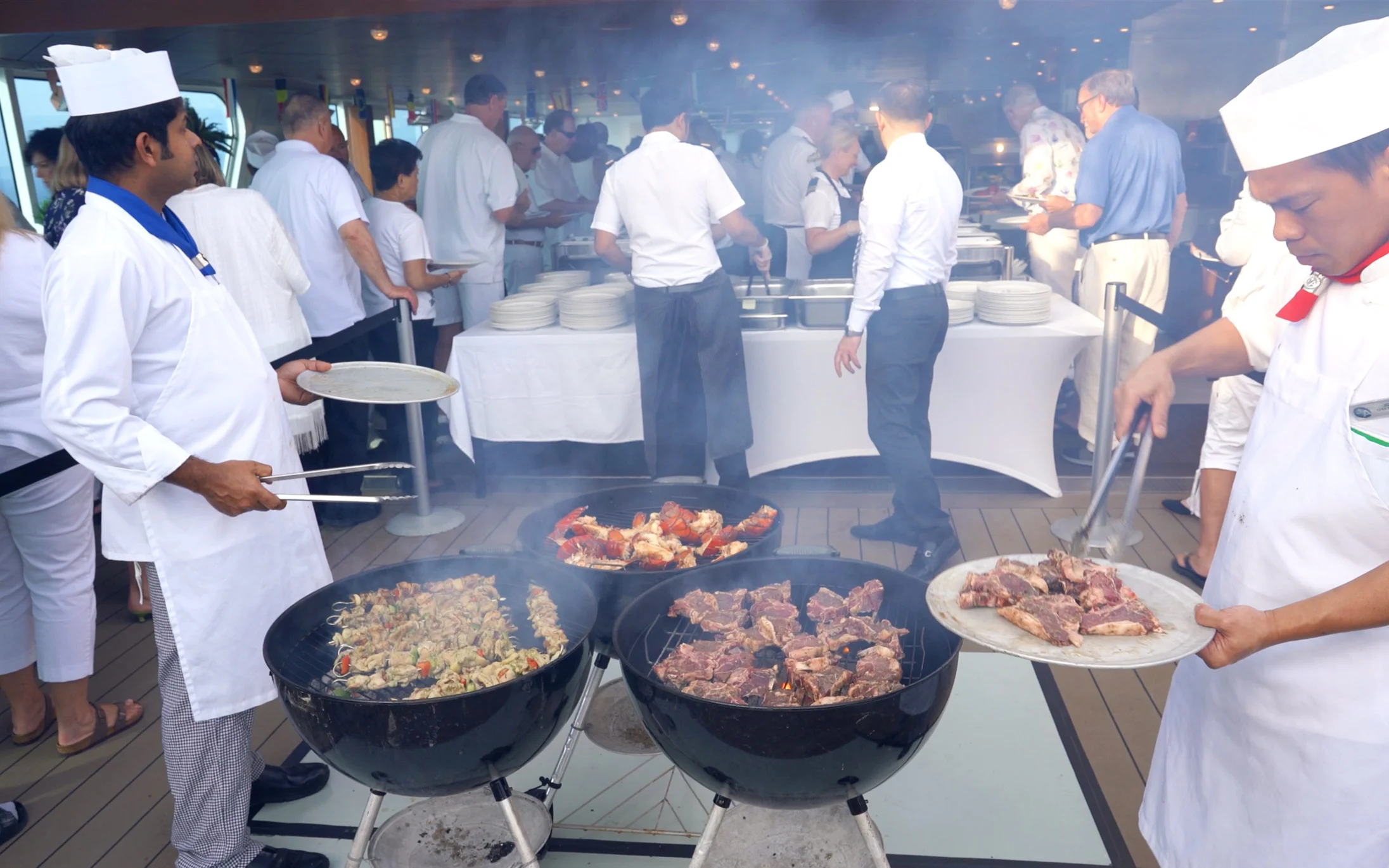 White Night Party barbecue.