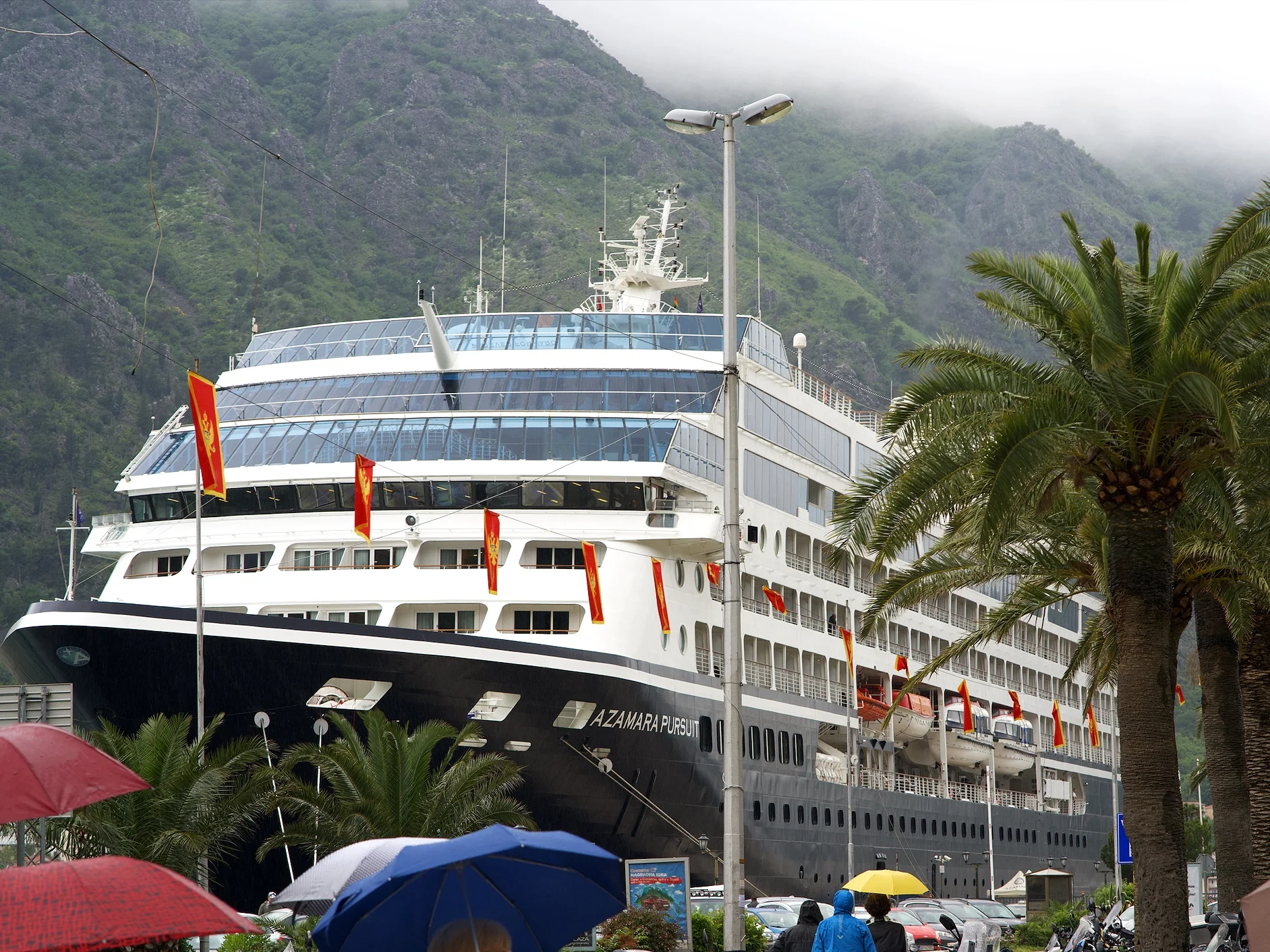 The Pursuit docked in the heart of Kotor.