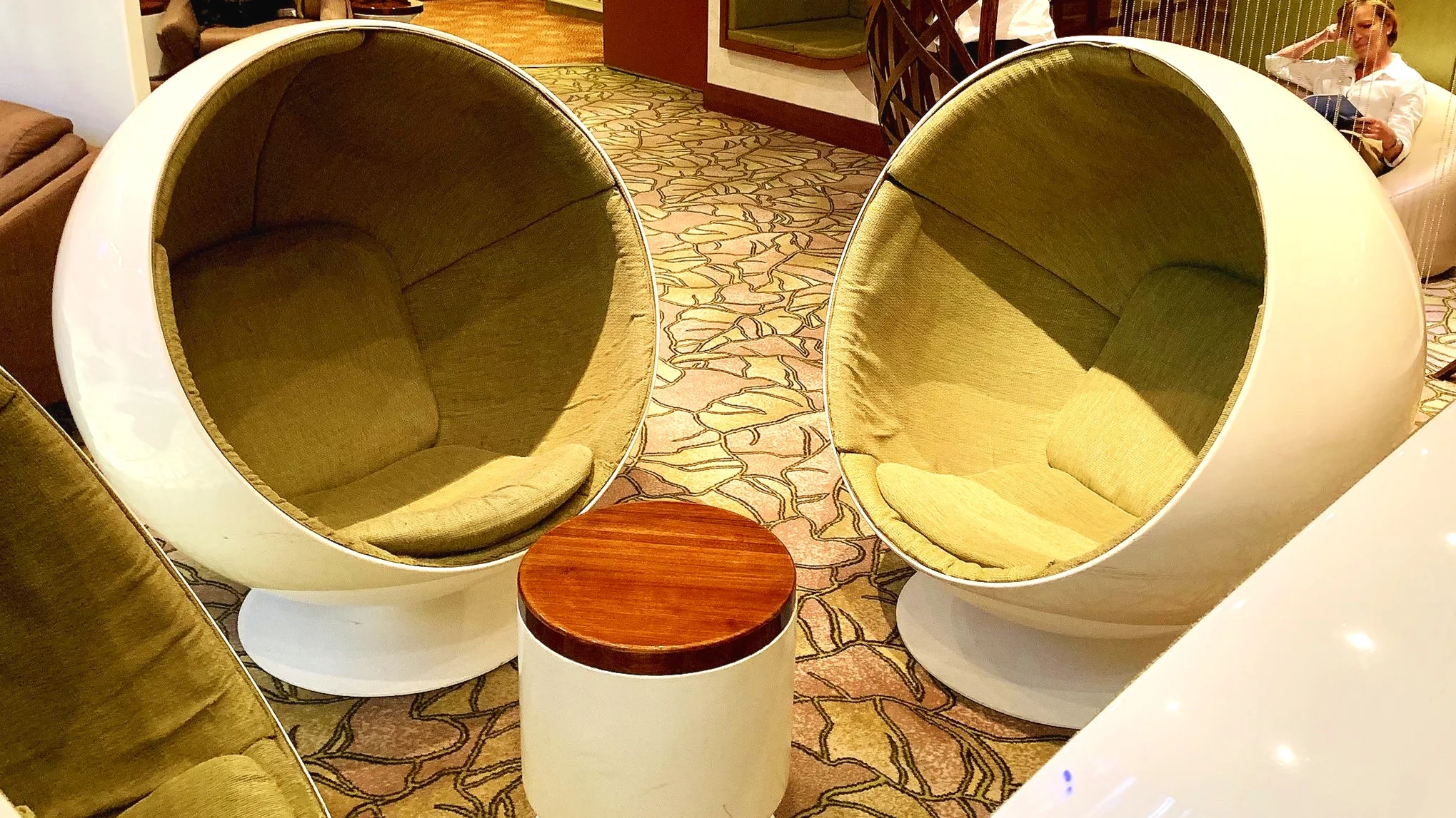 Funky chairs in the Hideaway