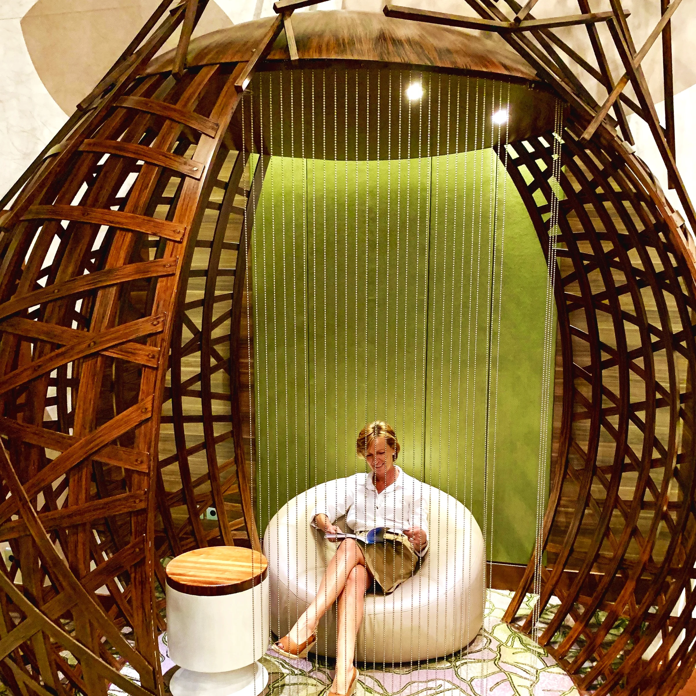 We love these reading pods in the Hideaway.