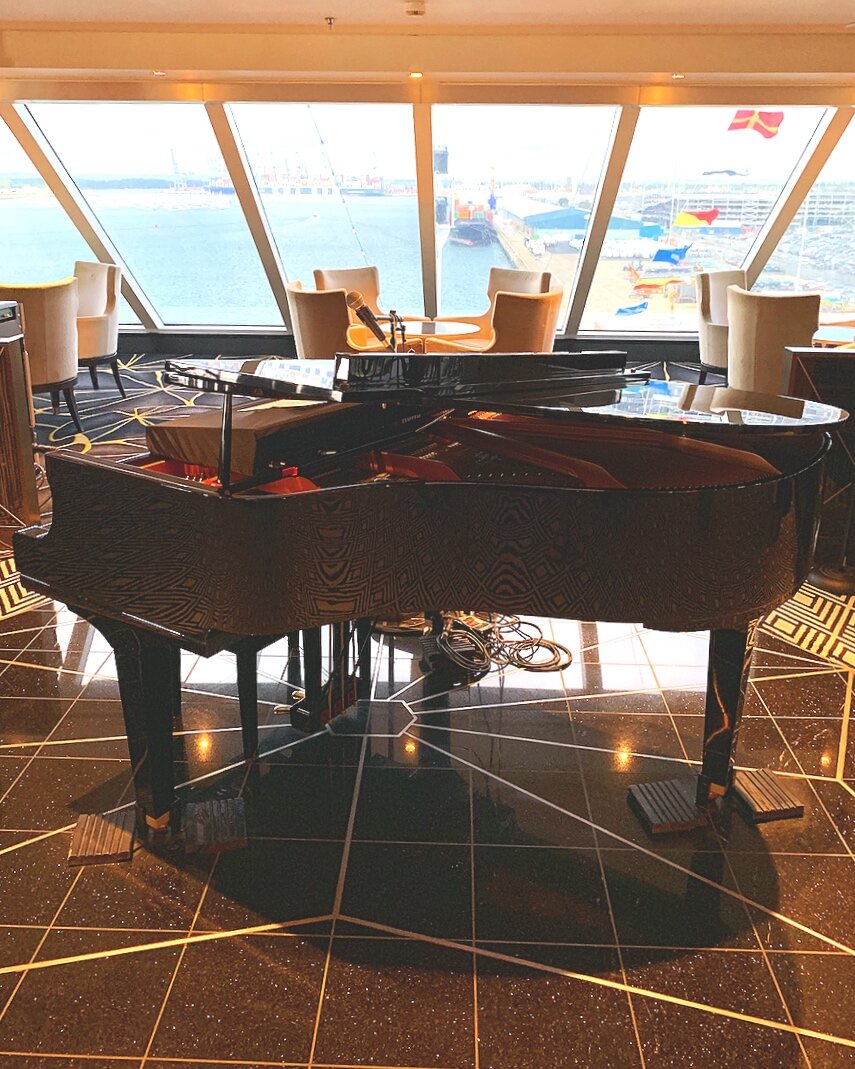  The Observation lounge offers magnificent views and live music.  