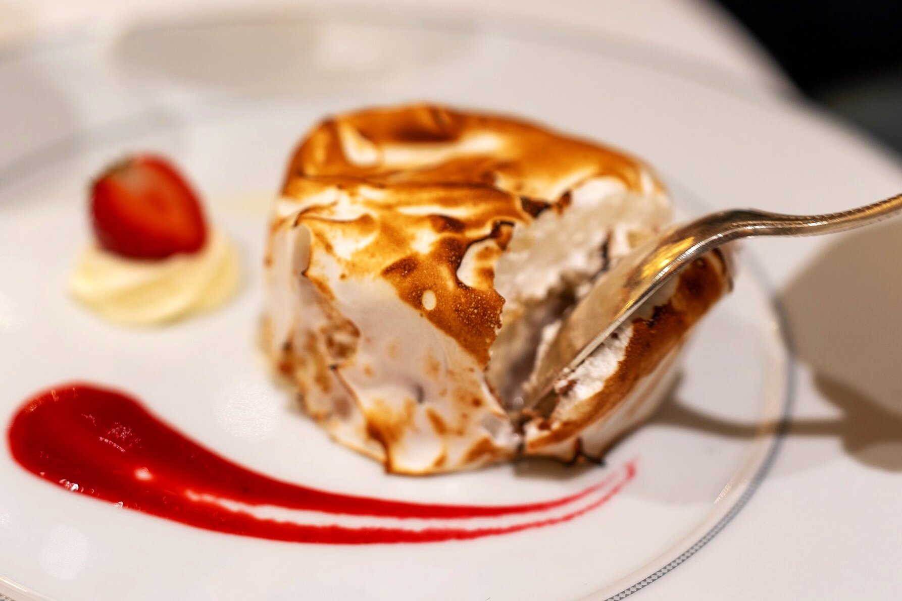 What better way to finish than a delicious baked Alaska? 