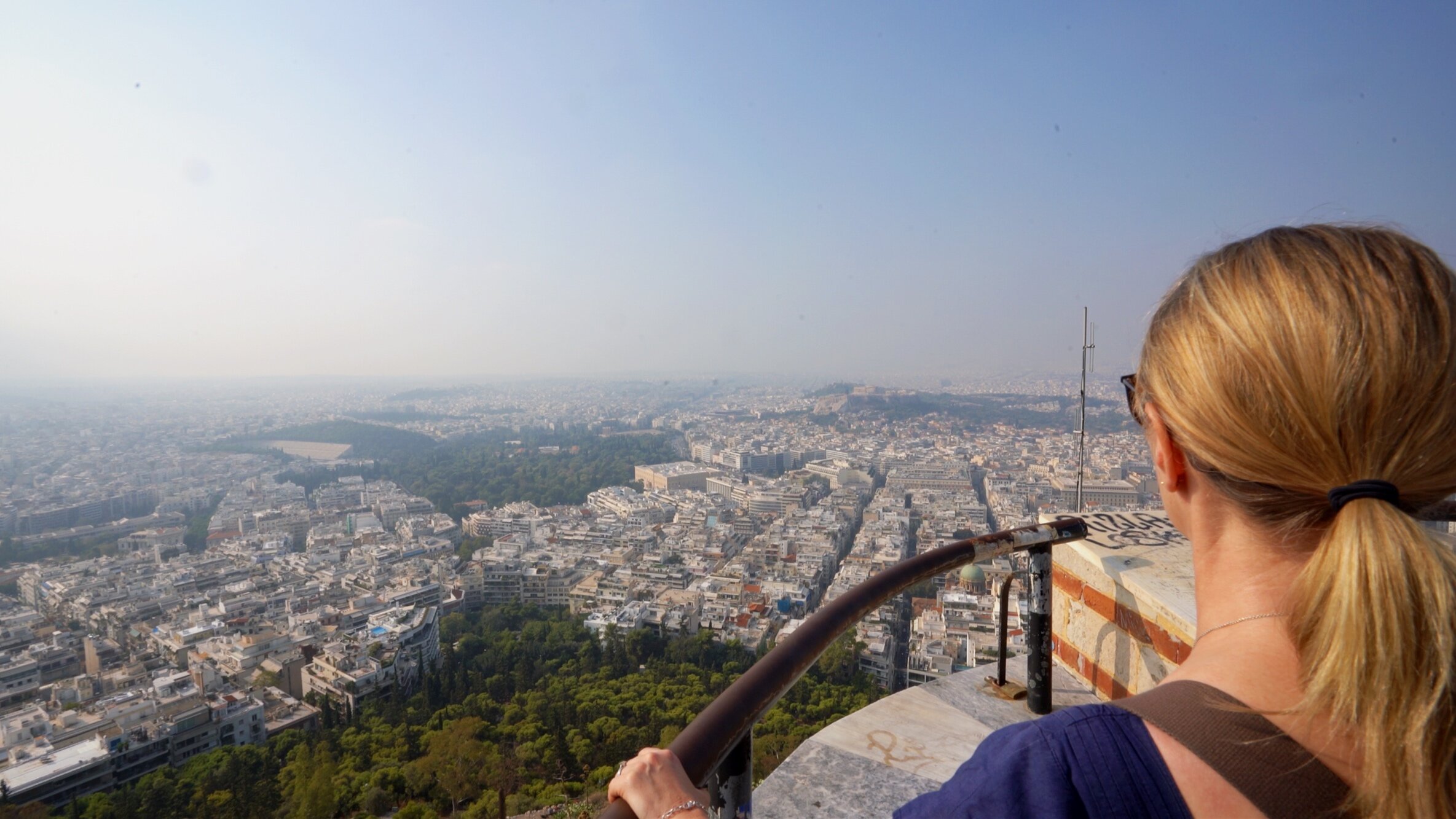  The view from the top of Lycabettus hill. 
