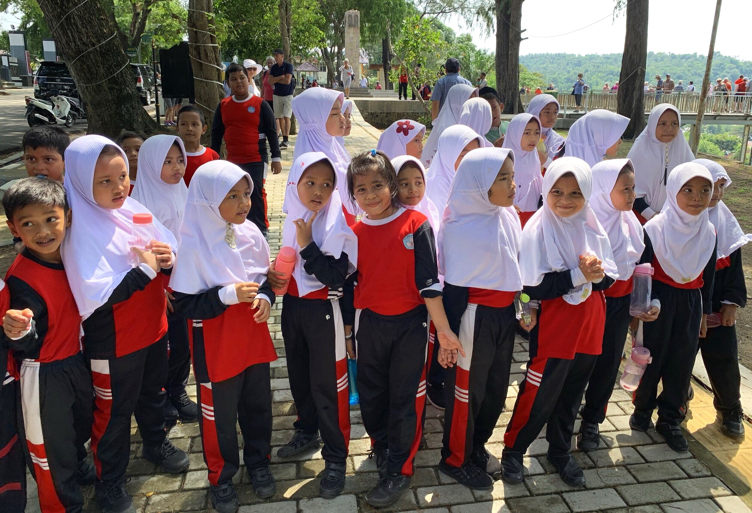  Another group of school children near the park.  