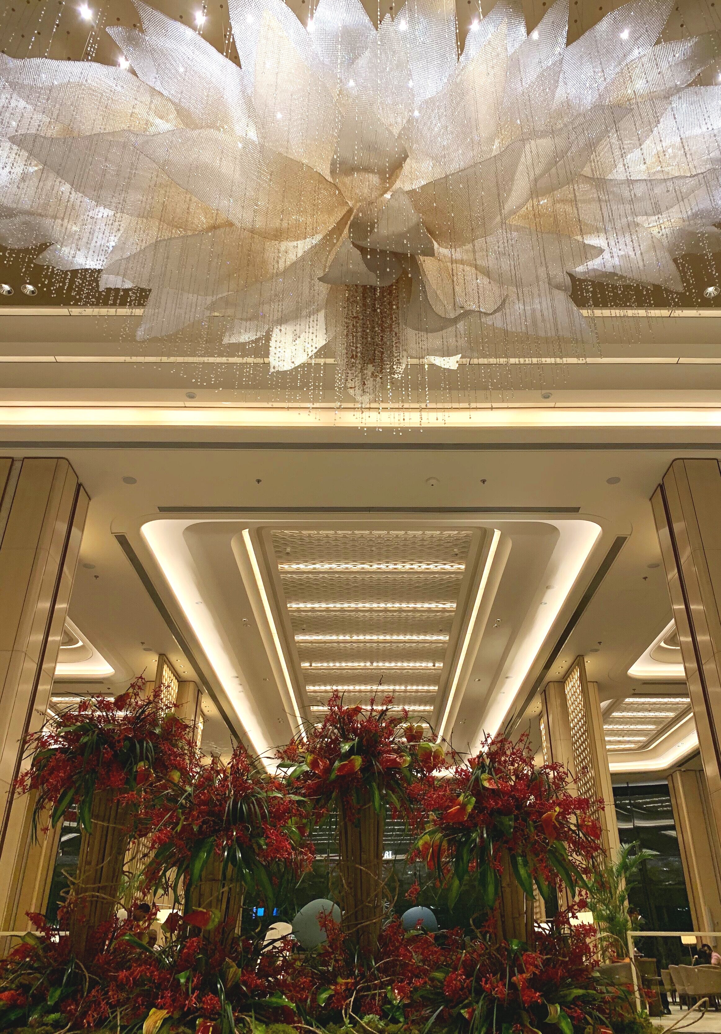 Entrance of the luxurious Shangri-La hotel, Colombo. 
