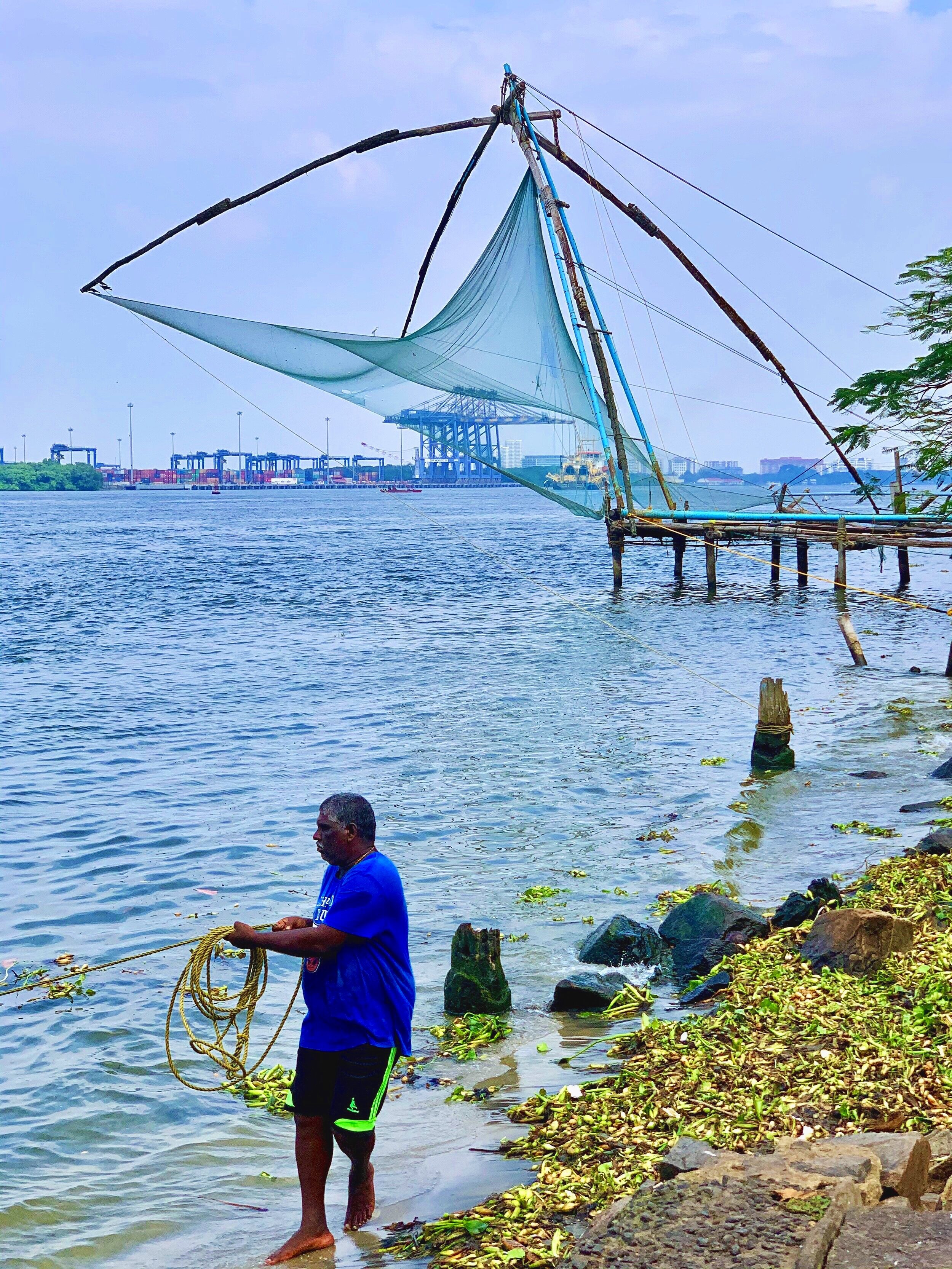 The infamous Chinese fishing nets of Fort Cochin. 
