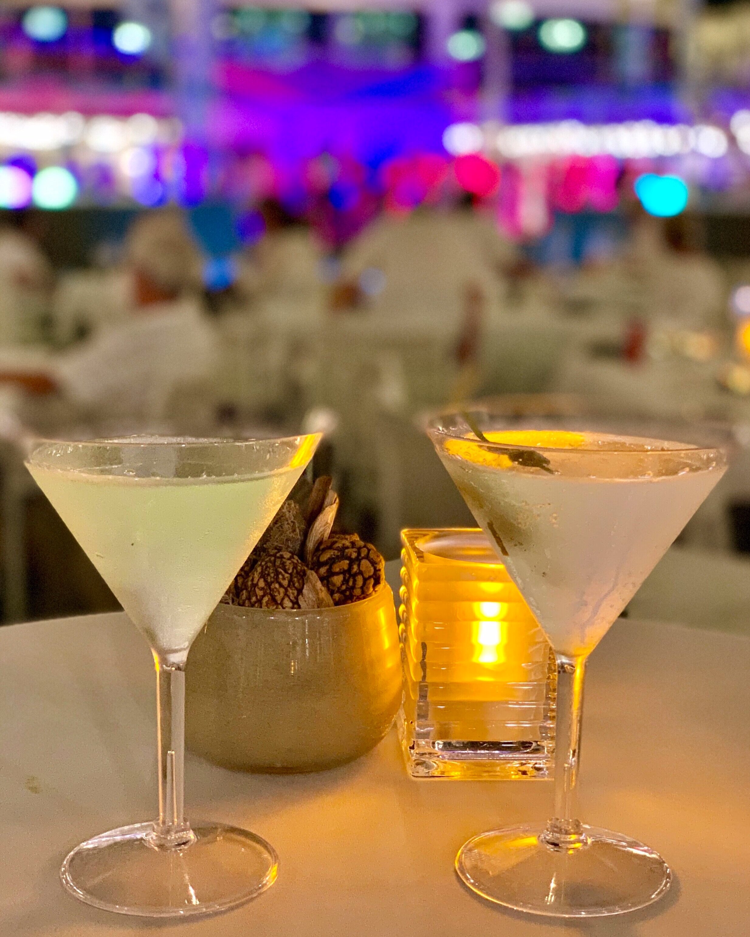 White night cocktails.