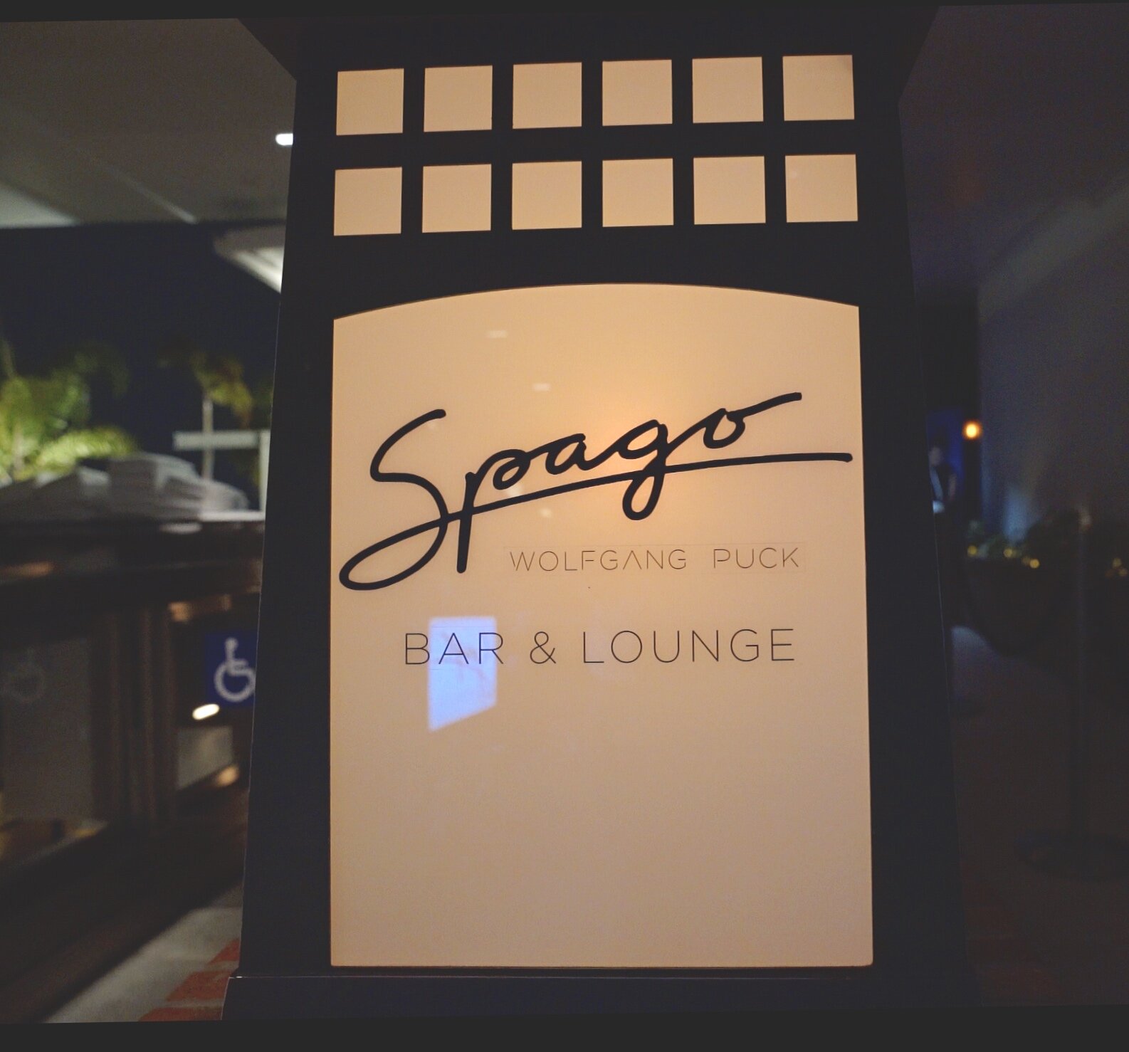 Spago Lounge entrance