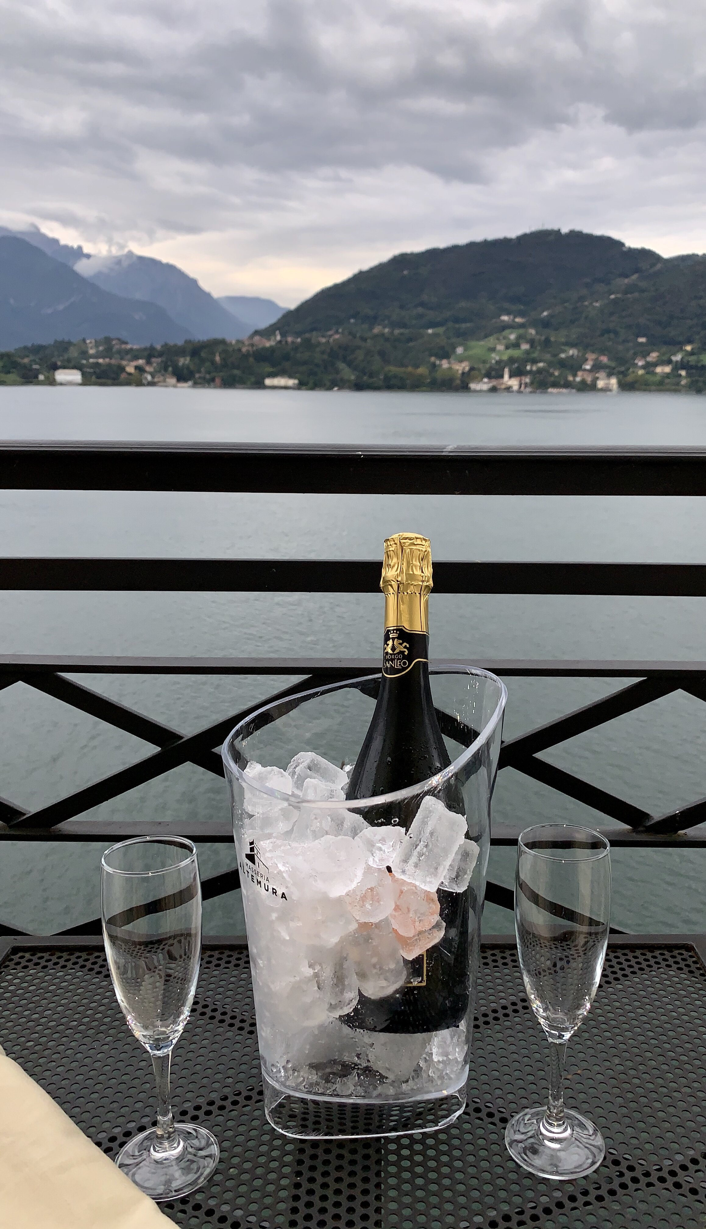 Prosecco with a view - the perfect way to celebrate our 30th anniversary