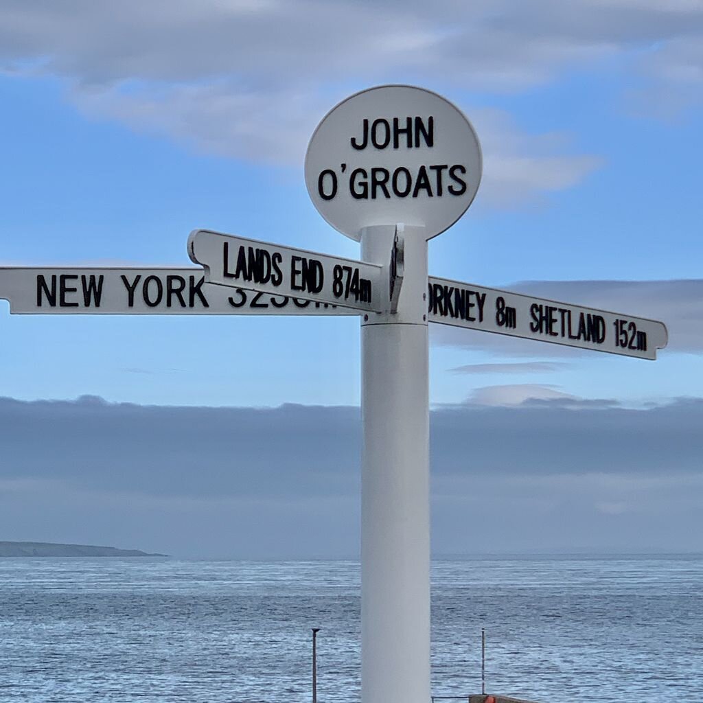 The tourist signpost at John O'Groats...