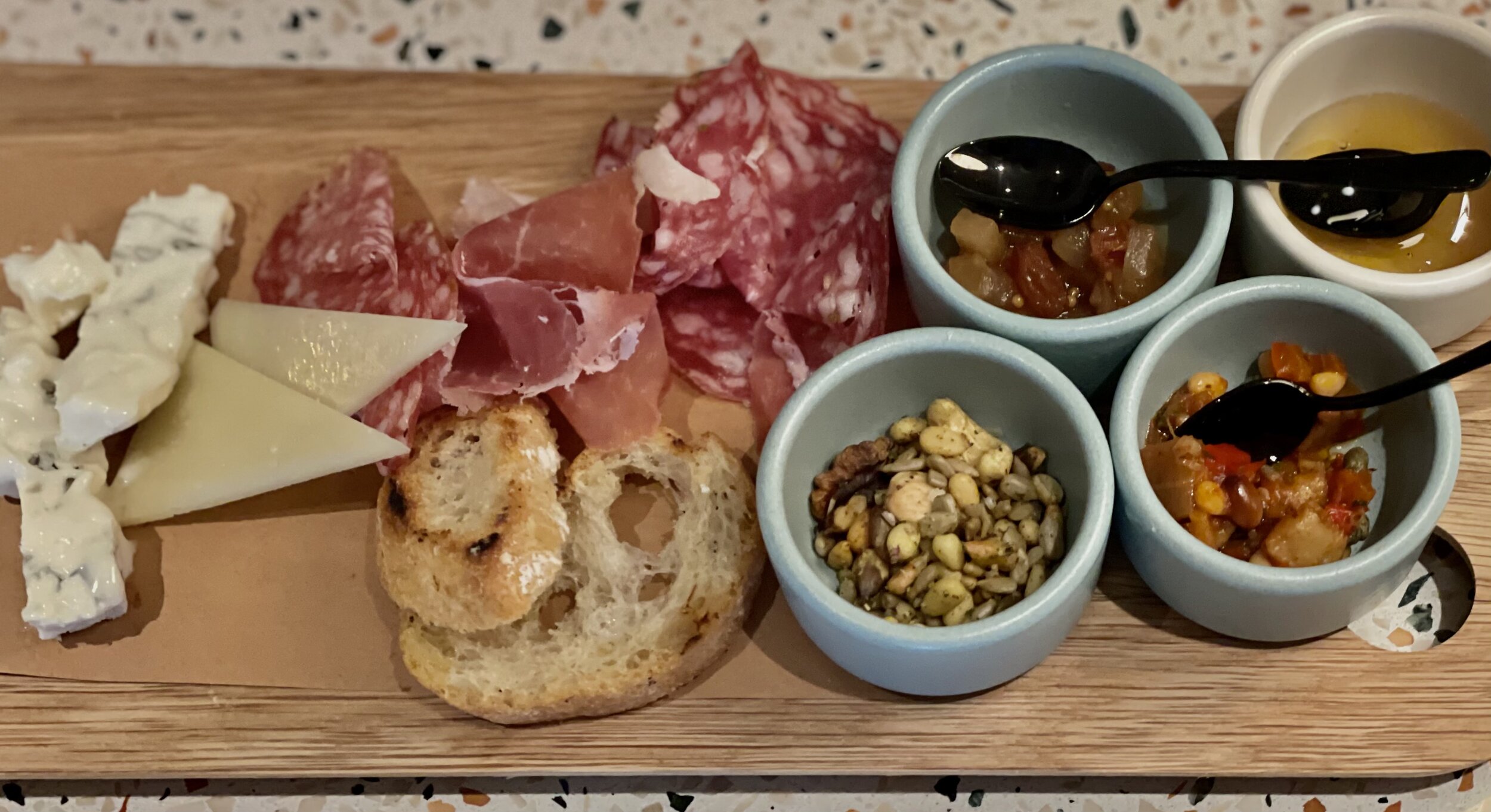  Sharing charcuterie board 