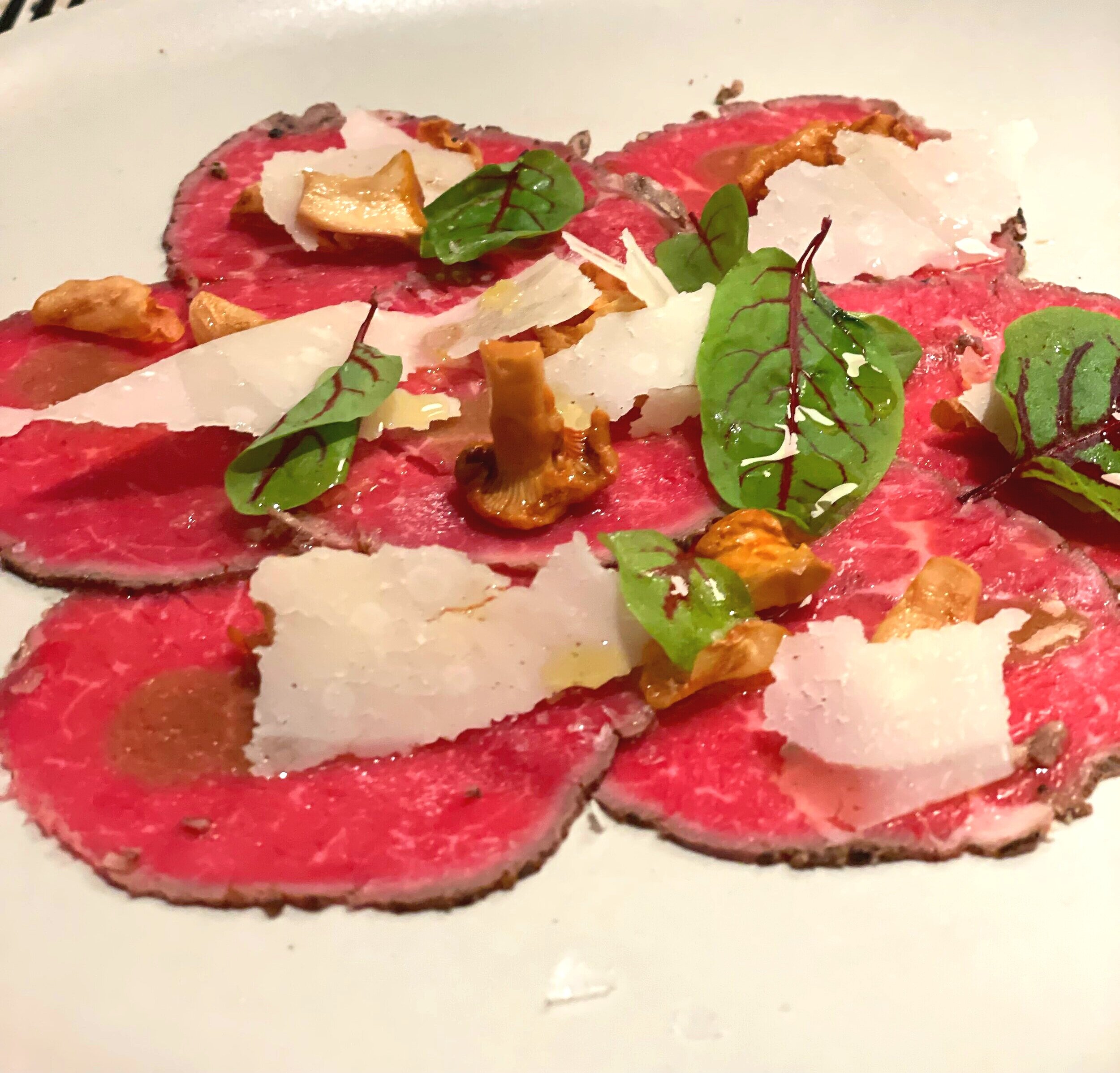  Beef carpaccio starter 