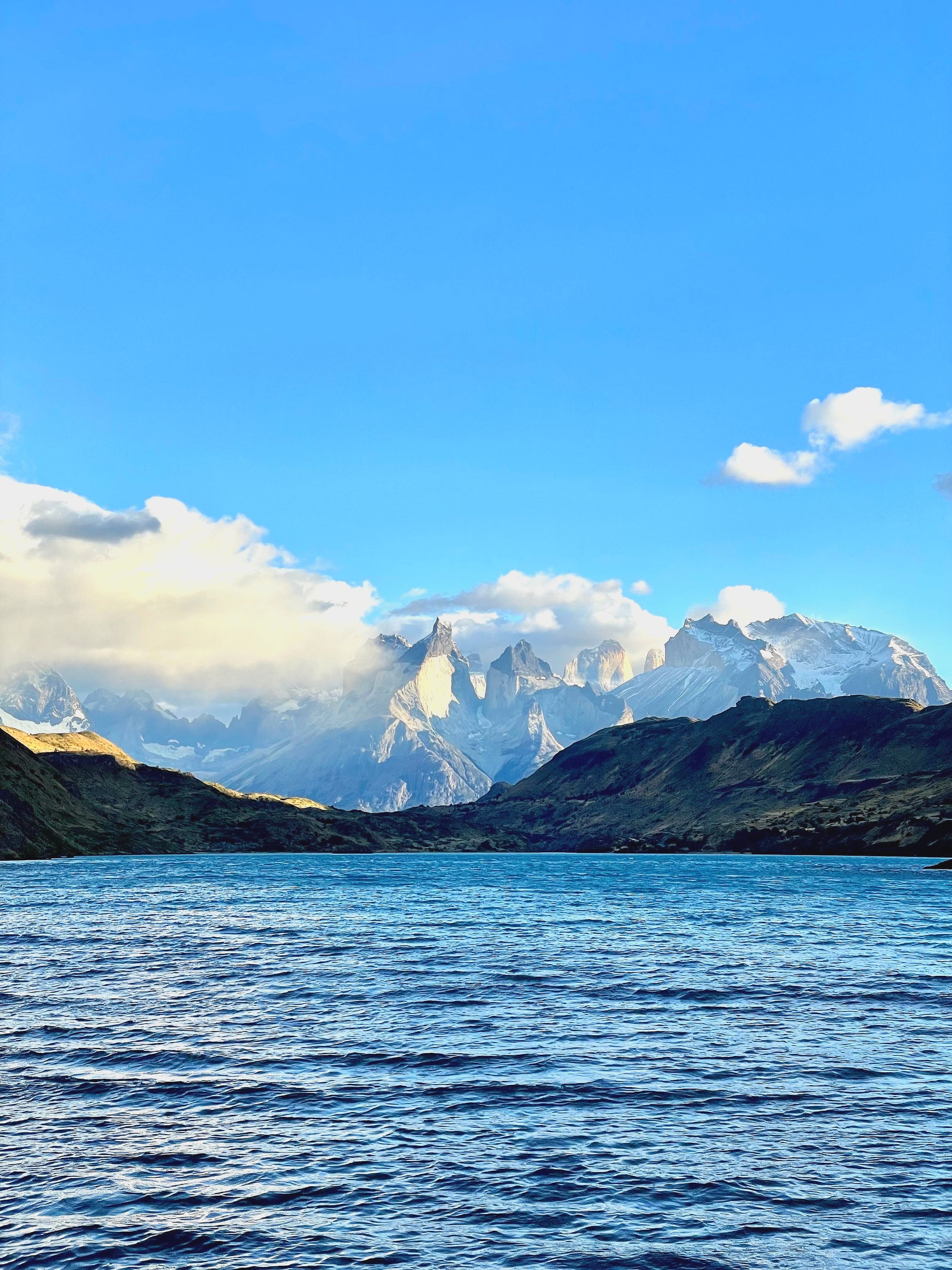 Standing on the edge of a glacial lake