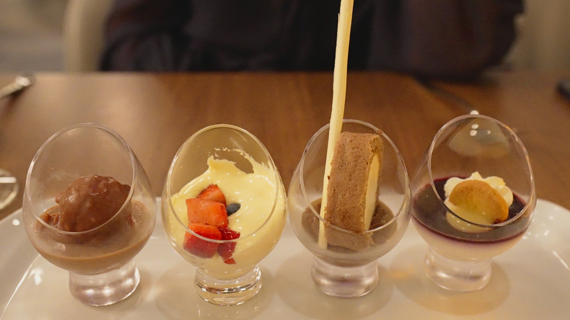 Chefs special assiette of desserts