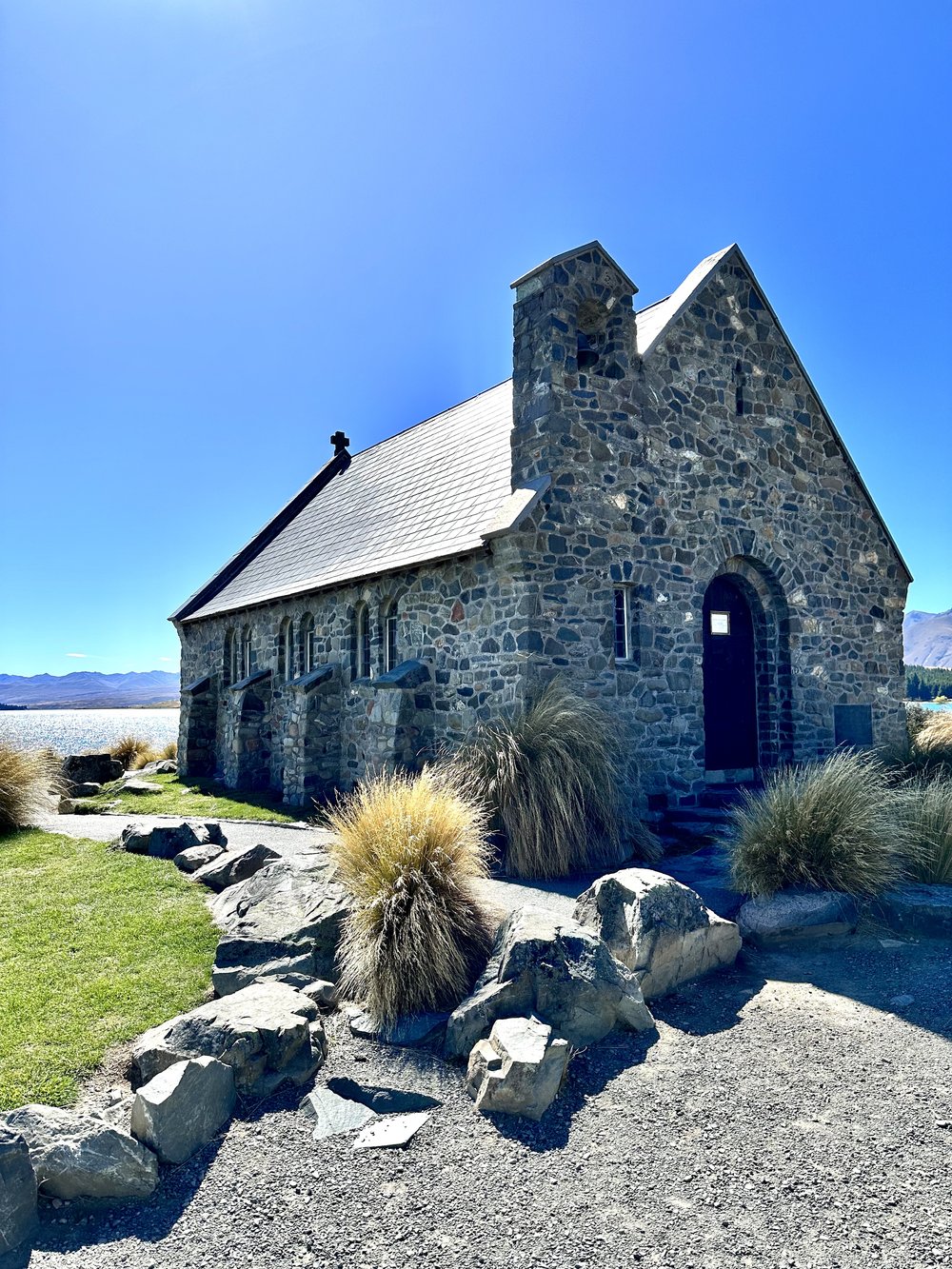 The beautiful lakeside church