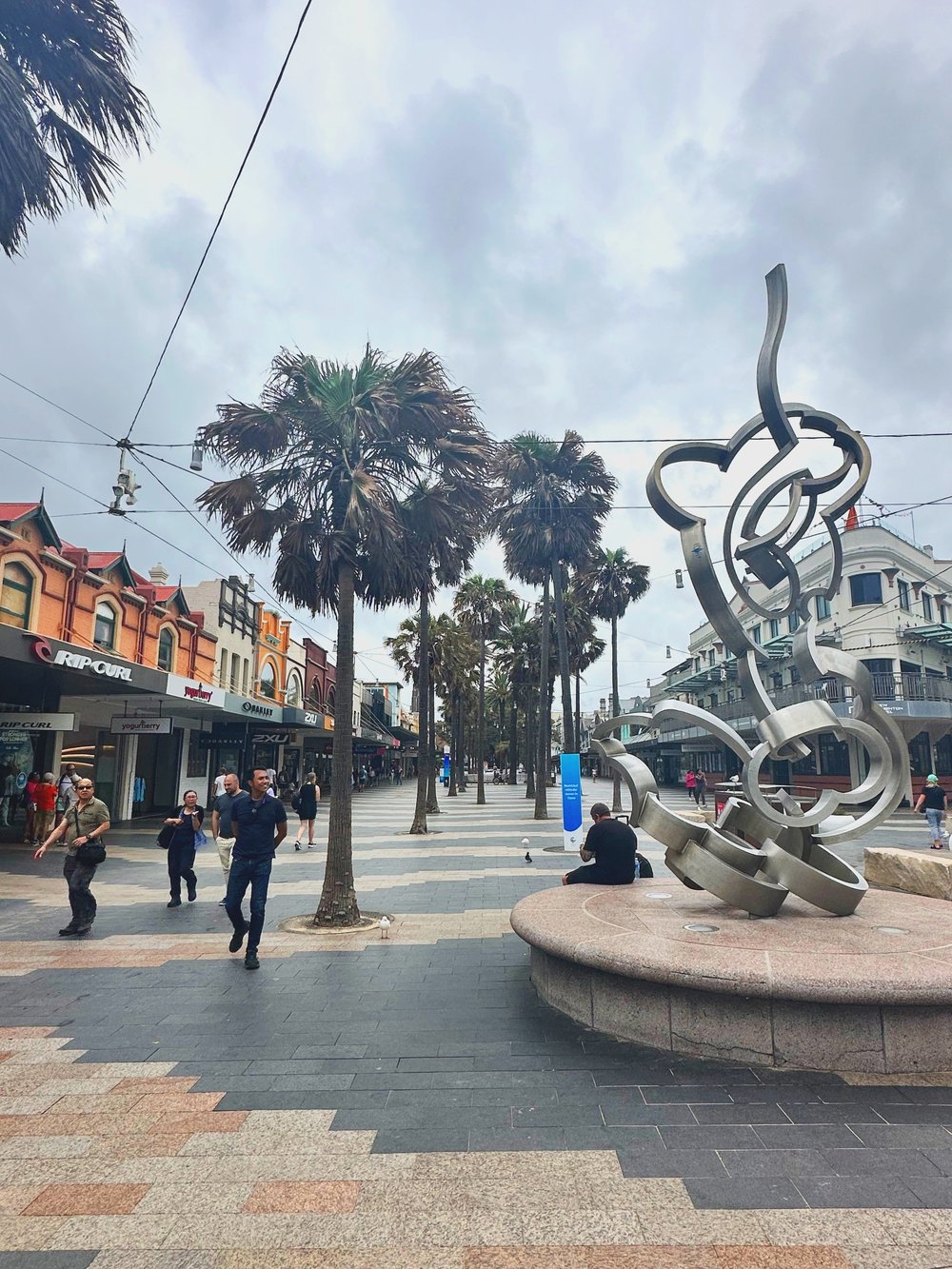 Manly main street from the Wharf to the beach