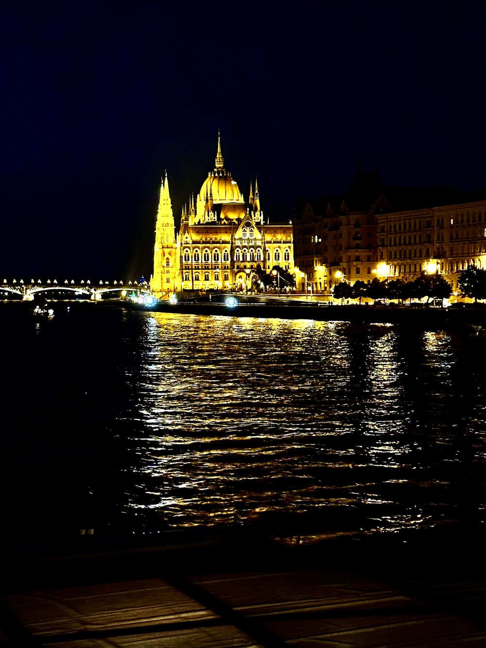 Sailing towards Parliament building 