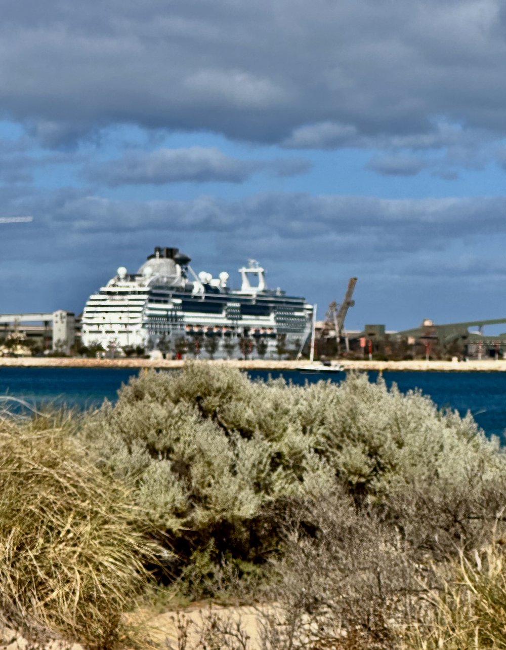 Coral Princess docked in Geraldton