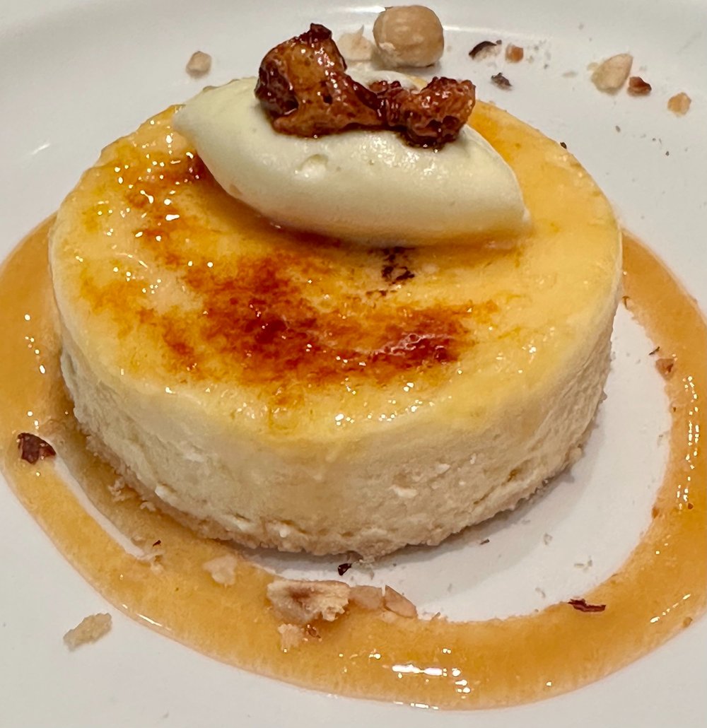 Creme brûlée cheesecake - our firm favourite
