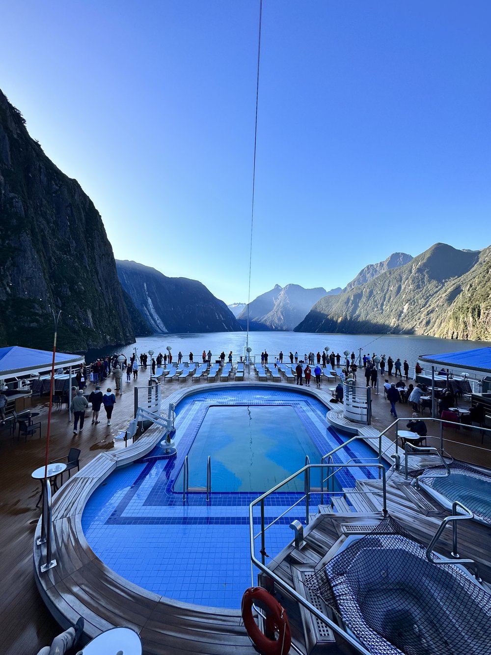 Cruising down the Milford Sound....