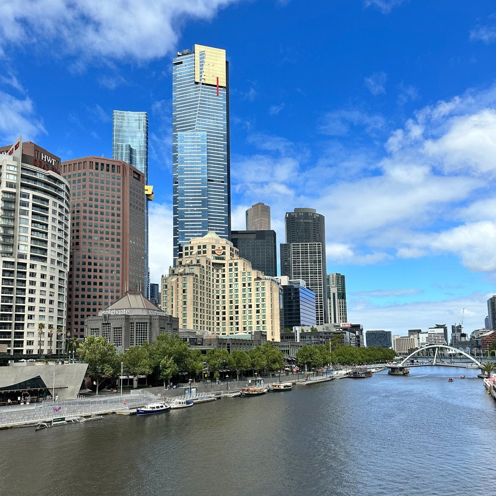 Along the Yarra river