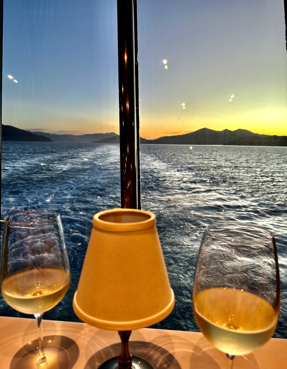 A stunning sunset dinner