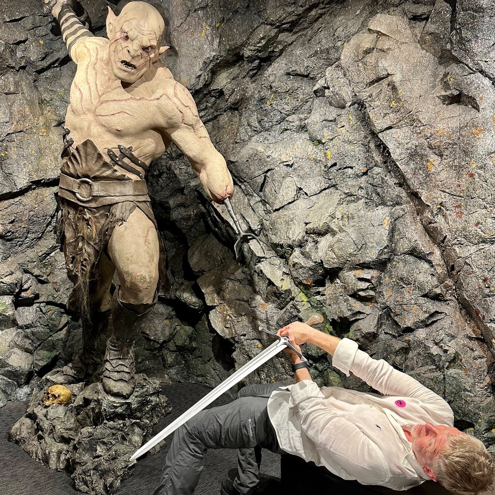 Fighting an orc