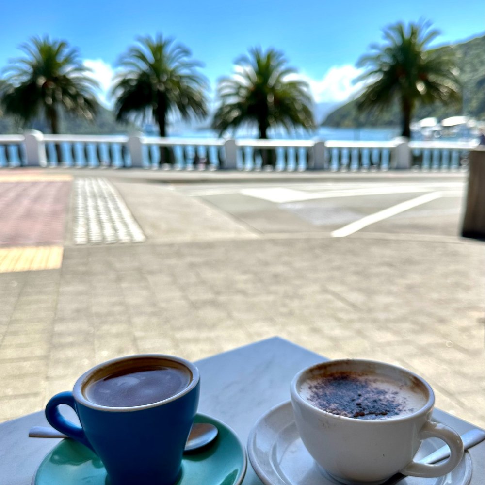 Coffee on Picton waterfront