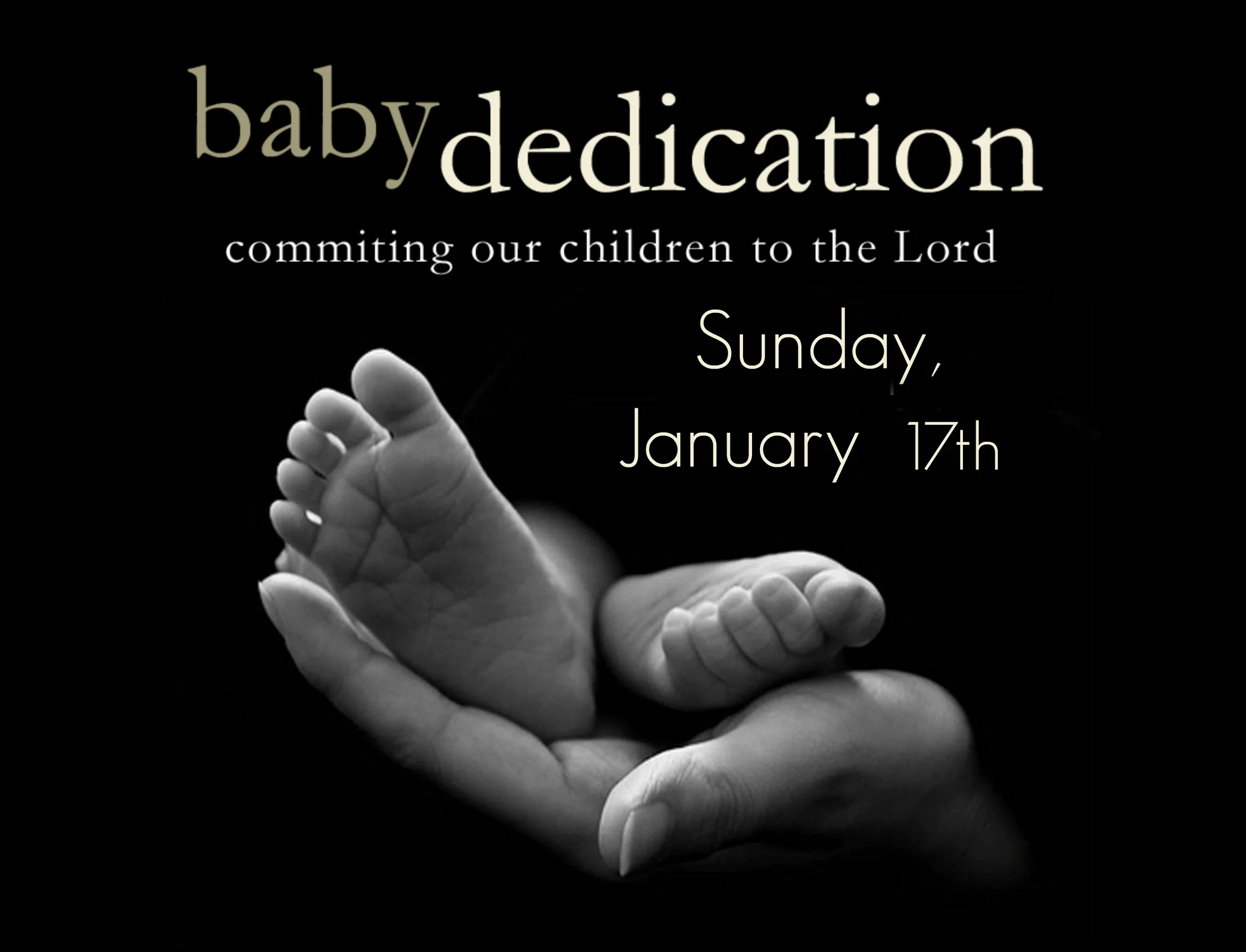 Baby Dedication Sunday