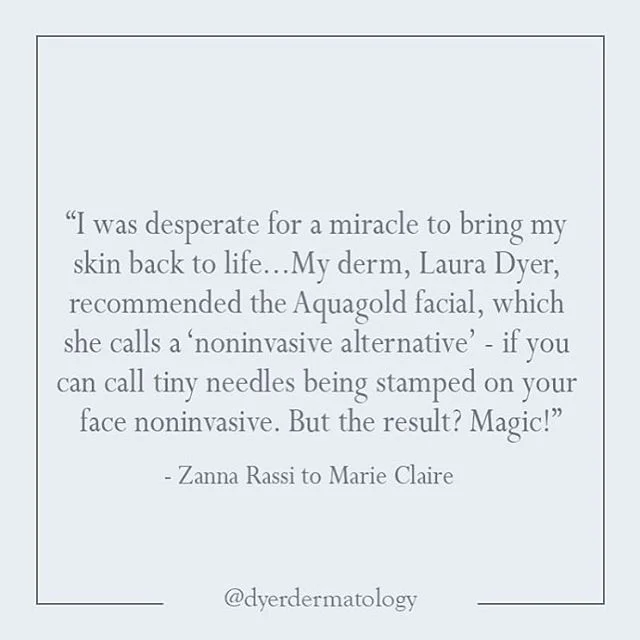 Ready to put your best face forward in the new year? ✨ Allow me to suggest the @aquagoldfinetouch facial. It&rsquo;s the non-invasive treatment/magic maker that will help you hit the reset button on your skin in 2019 🌝
.
As told to @marieclairemag b