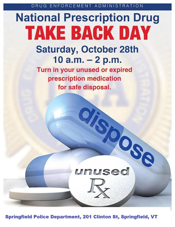 Ludlow Police Department has a year round drop off center.