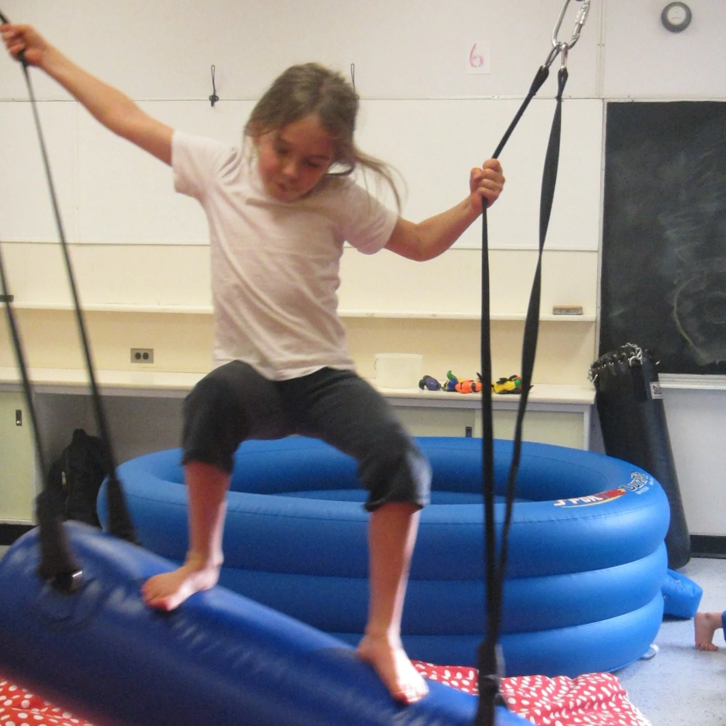 Bilateral coordination, the ability to use limbs in a coordinated way as for jumping jacks and skipping