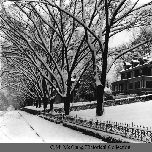 Early 20th century view of Armstrong Ave, courtesty of the McClung Historical Collection