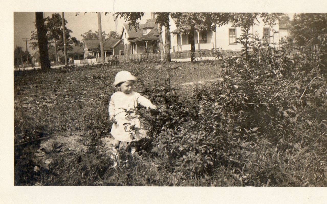 Young Carroll Hassell at home in Oakwood. 